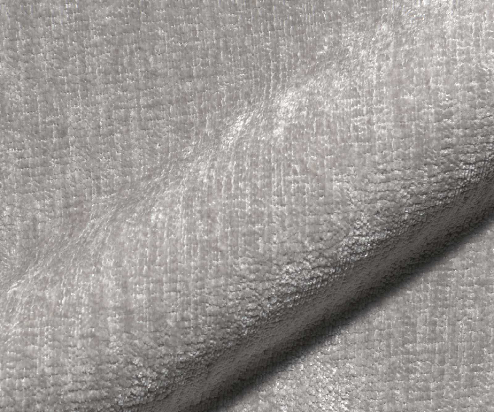 Freischwinger Jova-Flex mit Armlehnen Chenille Silbergrau Freischwinger rund Edelstahl Taschenfederkern 3