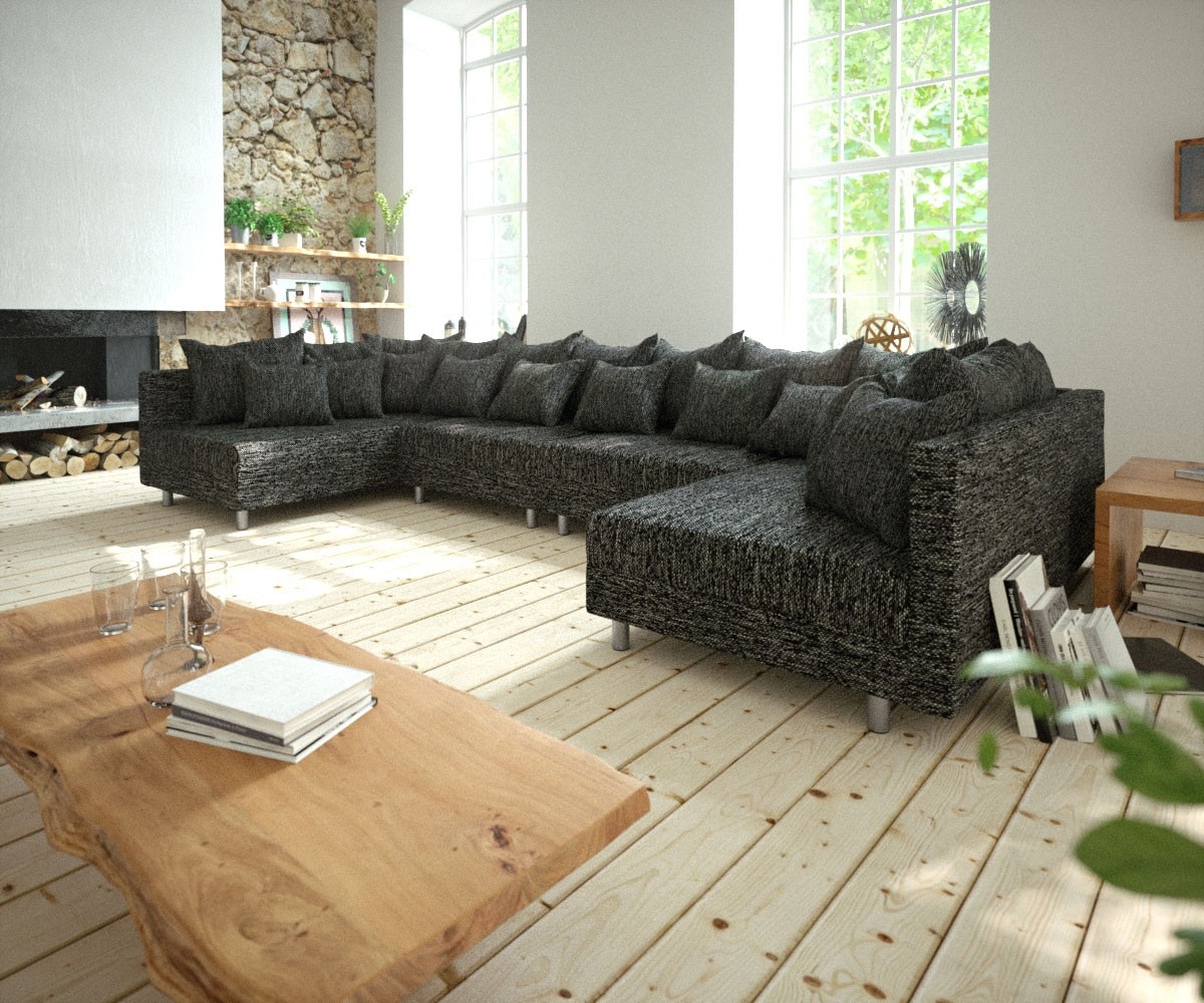 Couch Clovis XL Wohnlandschaft Modulsofa Design Couch 1