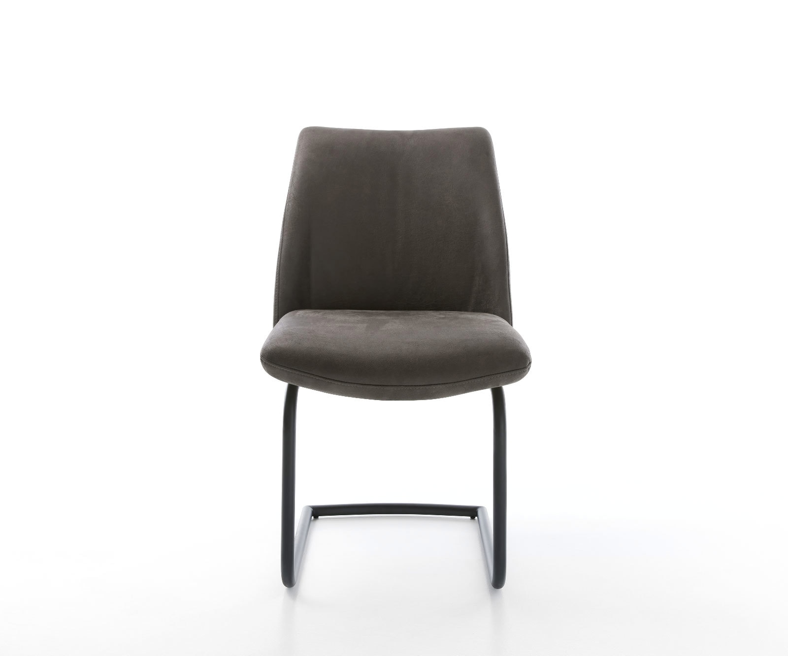 Freischwinger Elso-Flex Mikrofaser Anthrazit Vintage Freischwinger rund Schwarz Taschenfederkern 2