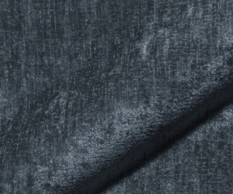 Stoffmuster Chenille Blau