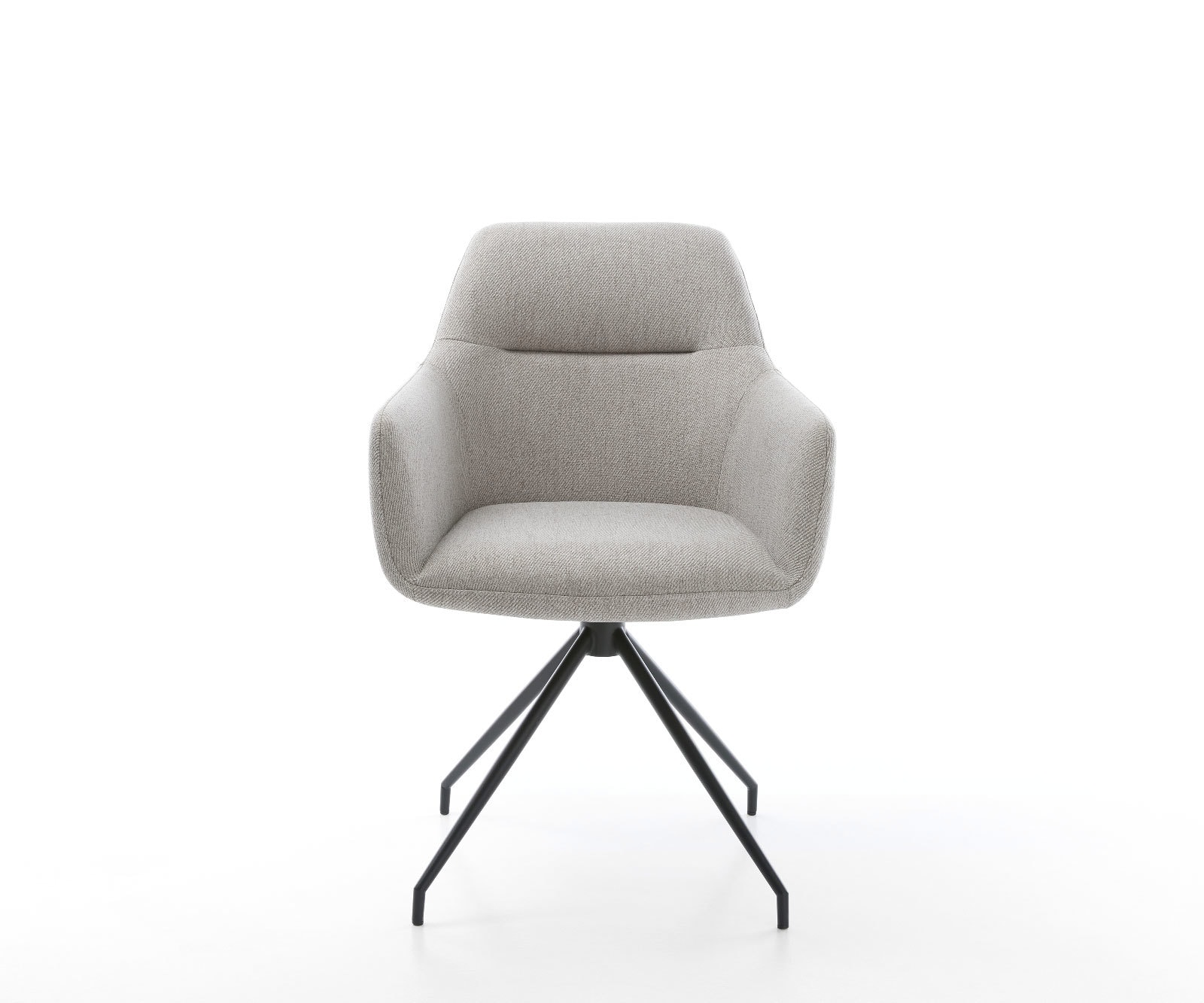 Esszimmerstuhl Pejo-Flex Stripes Hellgrau Kreuzgestell konisch Schwarz Taschenfederkern 1 Esszimmerstuhl Pejo-Flex Stripes Hellgrau Kreuzgestell konisch Schwarz Taschenfederkern 1