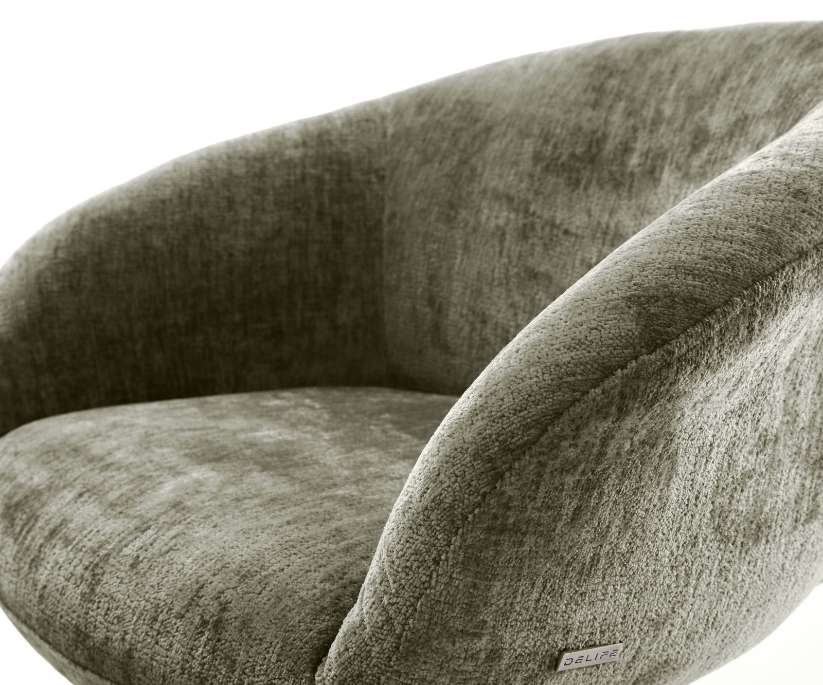 Esszimmerstuhl Vinka-Flex mit Armlehnen Chenille Olive 4-Fuß konisch Schwarz Taschenfederkern 3 Esszimmerstuhl Vinka-Flex mit Armlehnen Chenille Olive 4-Fuß konisch Schwarz Taschenfederkern 3