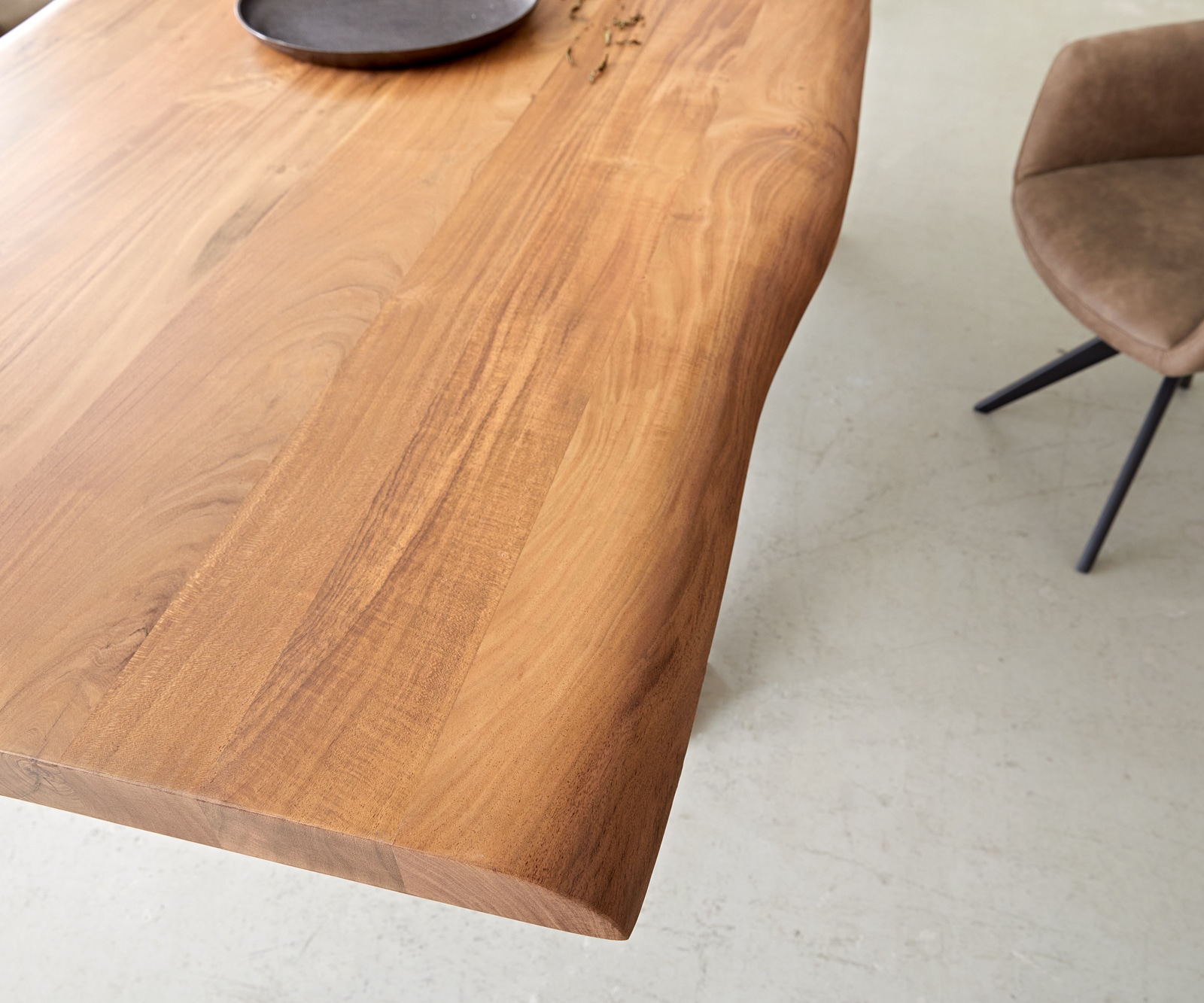 Esstisch Edge 260x100 XL Akazie Natur Glas Live-Edge 4 Esstisch Edge 260x100 XL Akazie Natur Glas Live-Edge 4