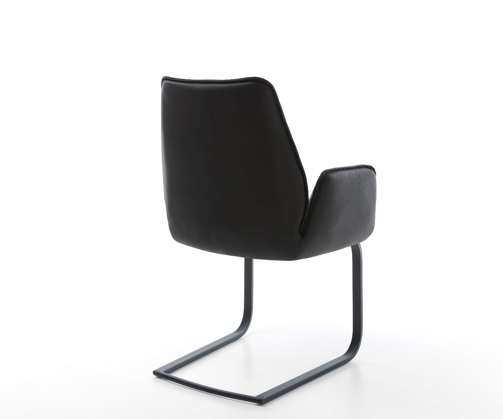 Freischwinger Zoa-Flex Echt-Leder Schwarz Freischwinger flach Schwarz Taschenfederkern 4