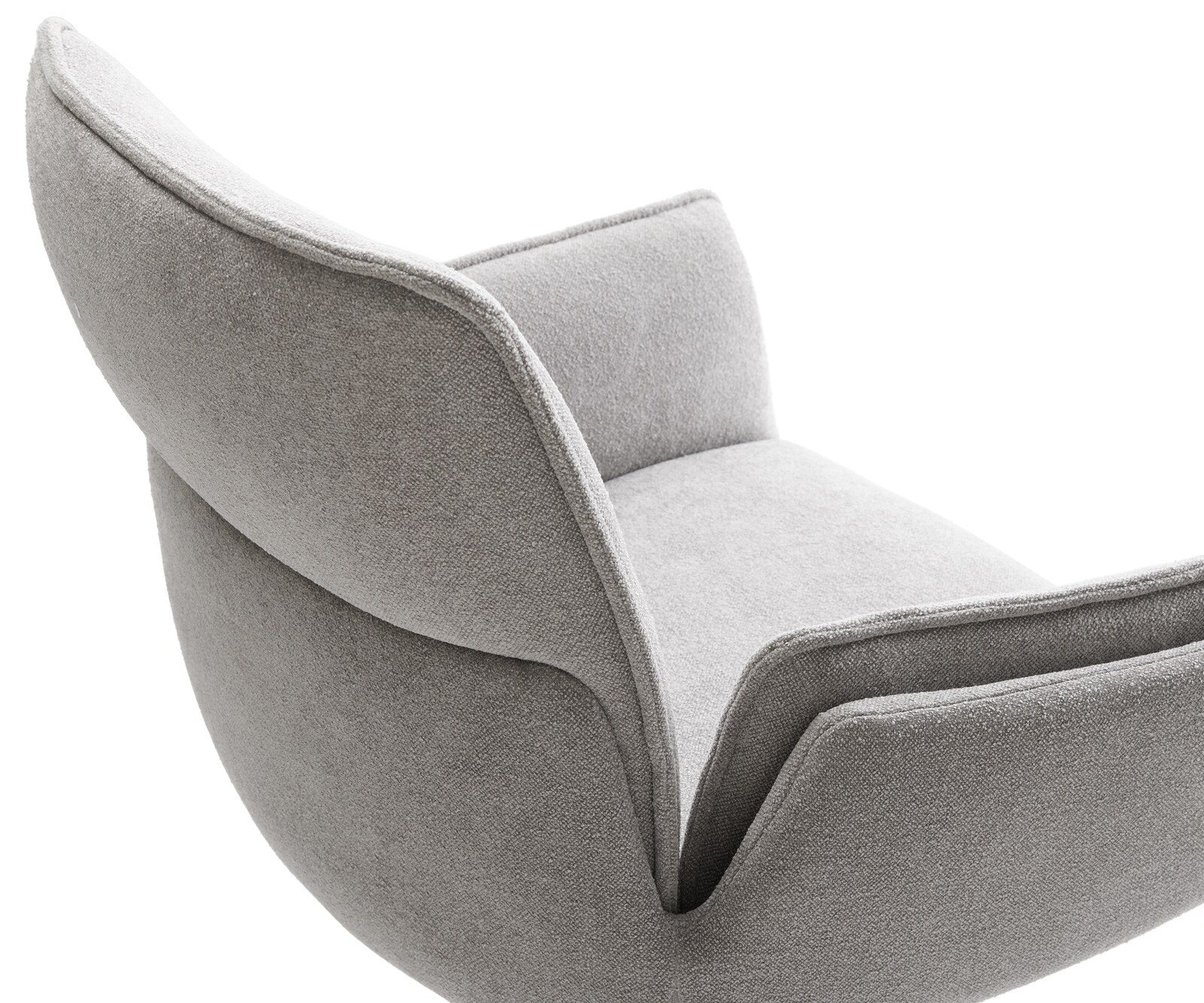 Freischwinger Nela-Flex Strukturstoff Soft Grau Freischwinger flach Edelstahl 4