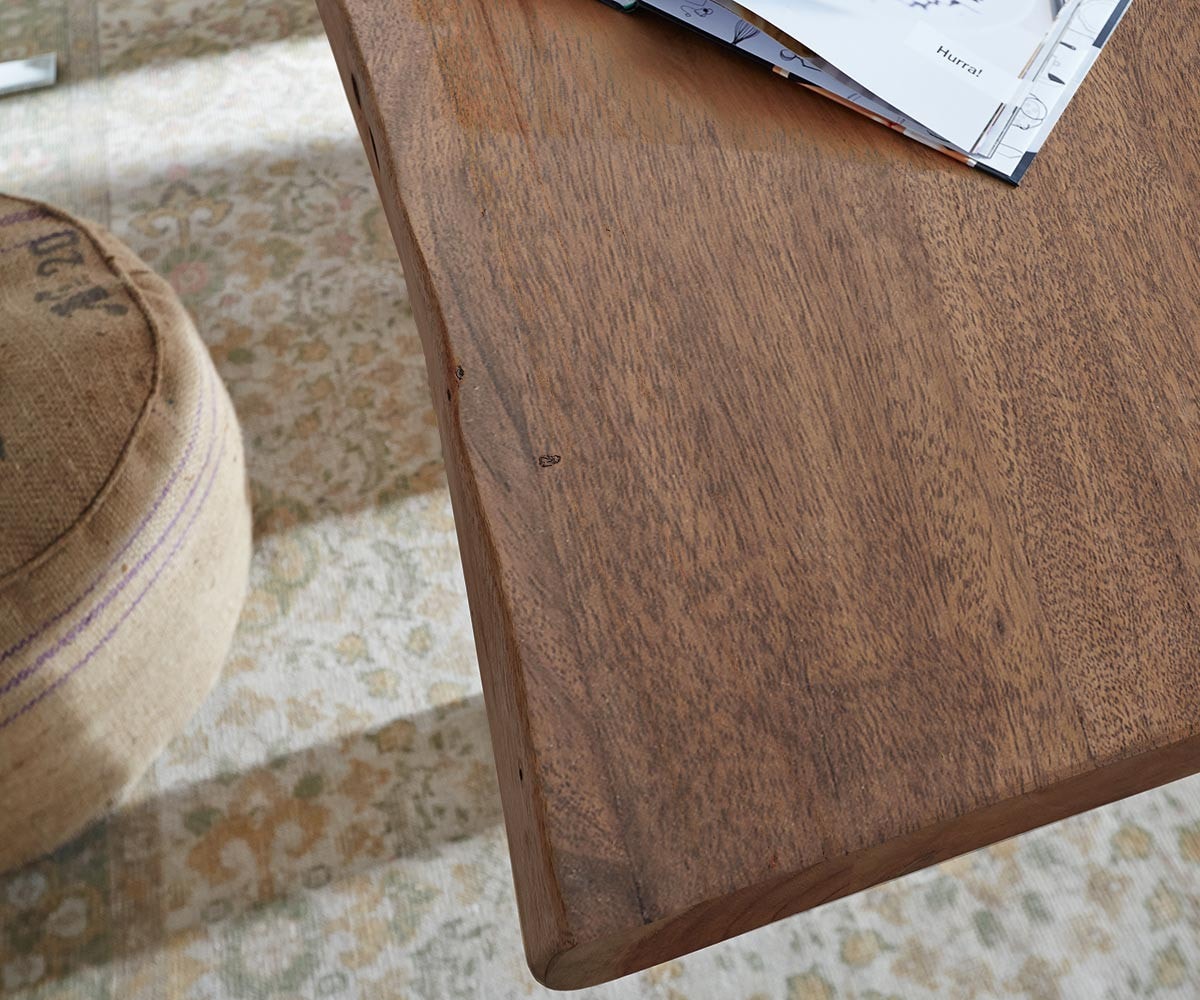 Esstisch Edge 300x100 XL Akazie Braun Edelstahl Schmal Live-Edge 4 Esstisch Edge 300x100 XL Akazie Braun Edelstahl Schmal Live-Edge 4