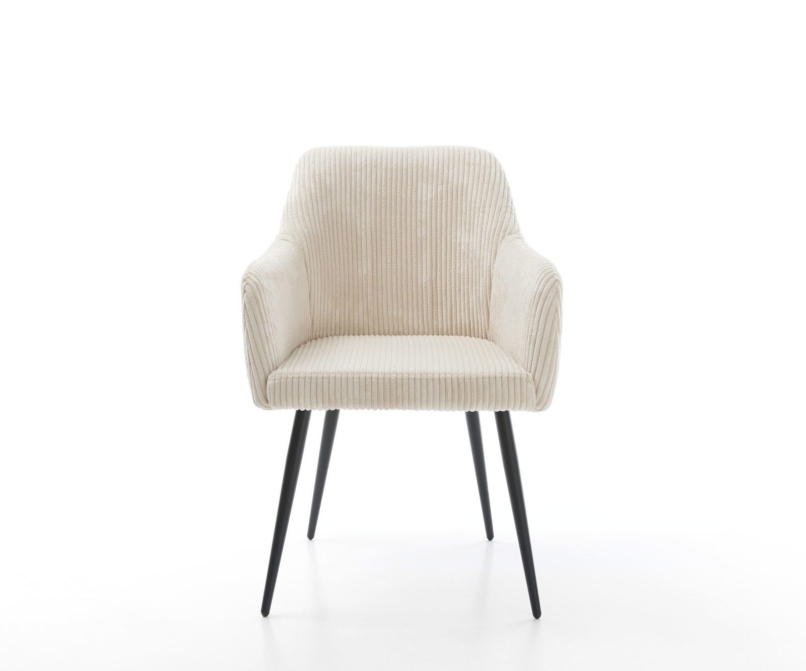 Esszimmerstuhl Greg-Flex Cord Beige 4-Fuß konisch Schwarz Taschenfederkern 1 Esszimmerstuhl Greg-Flex Cord Beige 4-Fuß konisch Schwarz Taschenfederkern 1