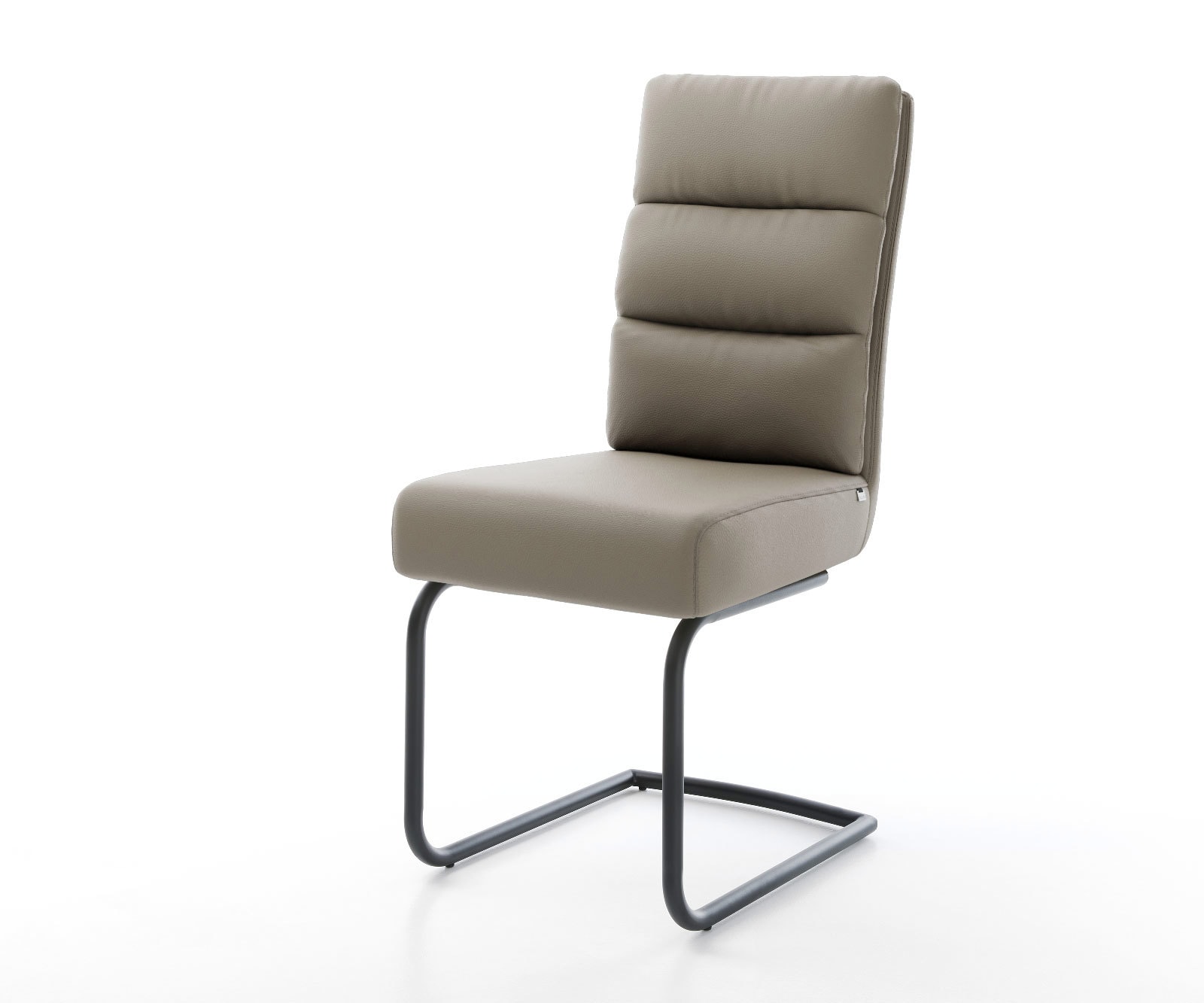 Freischwinger Pela-Flex Echt-Leder Schlamm Freischwinger rund Schwarz Tasch günstig online kaufen