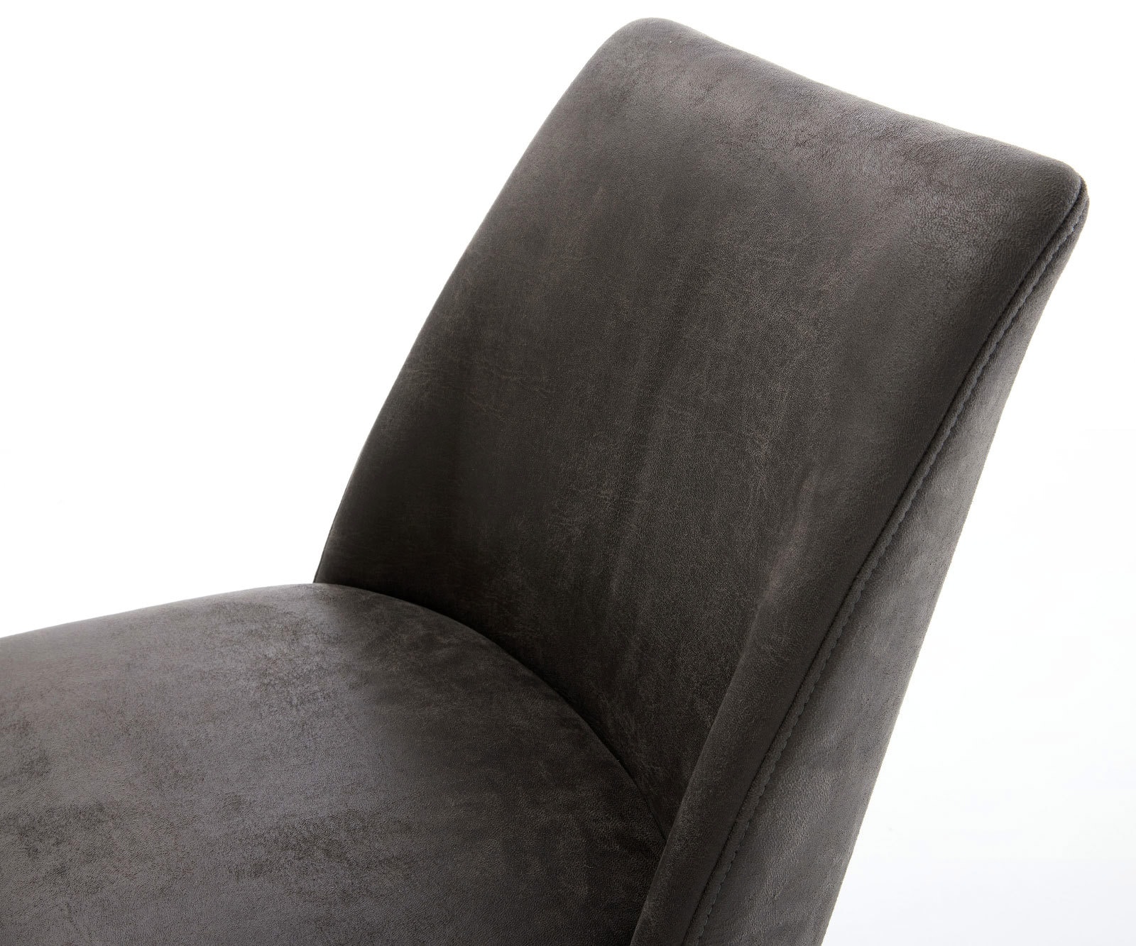 Freischwinger Elso-Flex Mikrofaser Anthrazit Vintage Freischwinger rund Schwarz Taschenfederkern 4