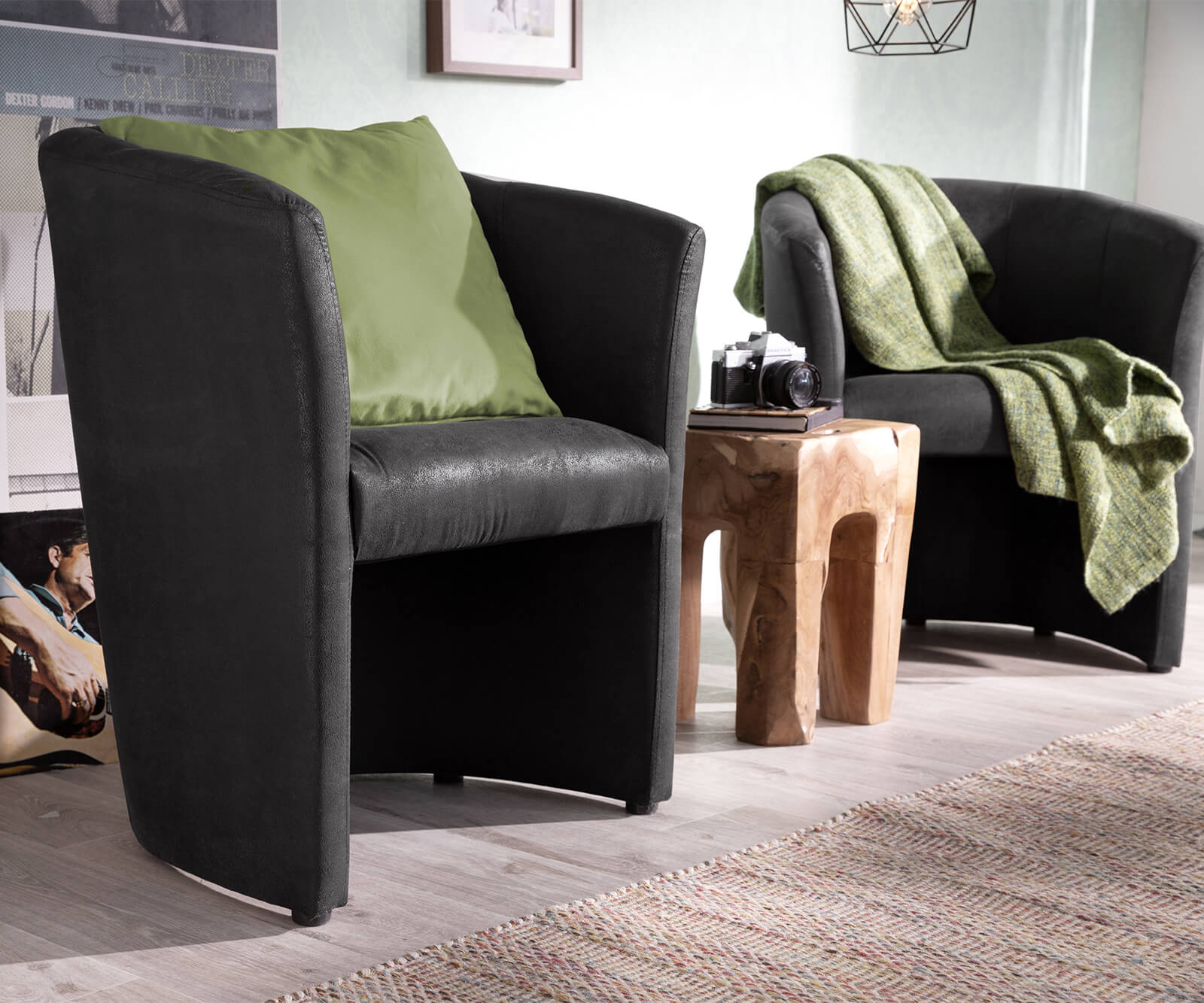 Clubsessel Pieder gepolstert Cocktailsessel Designsessel	 1