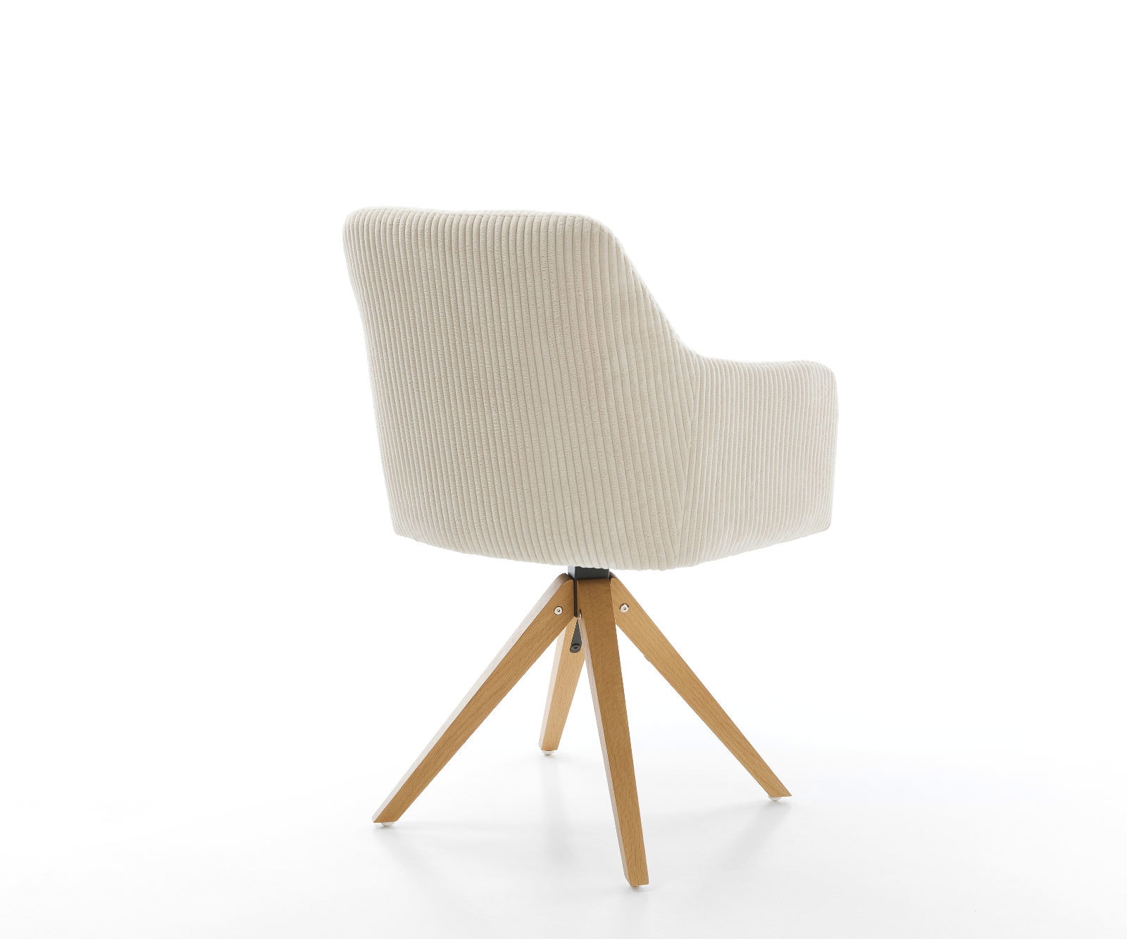 Esszimmerstuhl Greg-Flex Cord Beige Holzgestell kantig Natur Taschenfederkern 4 Esszimmerstuhl Greg-Flex Cord Beige Holzgestell kantig Natur Taschenfederkern 4