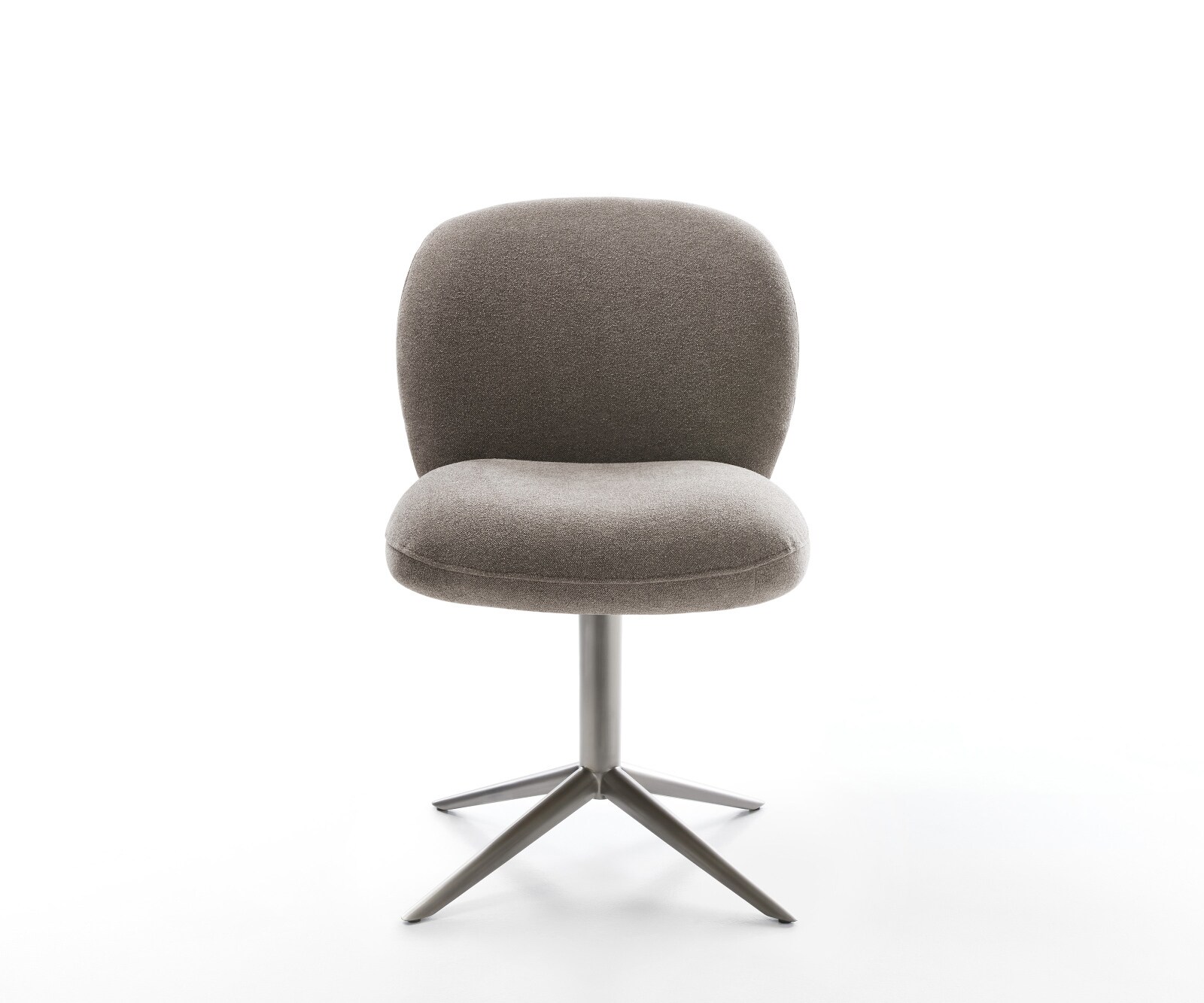 Drehstuhl Nube-Flex Strukturstoff Soft Taupe Fußkreuz Graphit 360° drehbar Wippfunktion Taschenfederkern 2