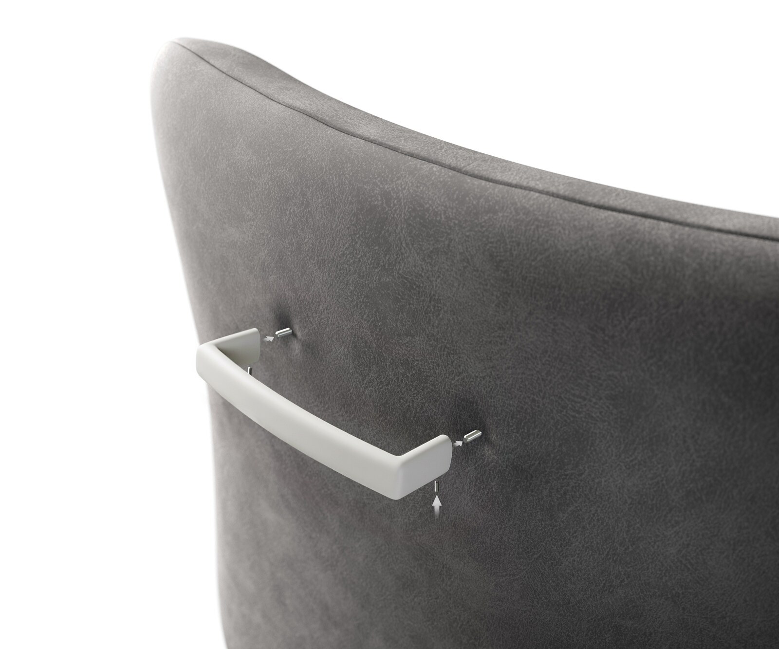 Stuhlgriff Flex-Flach Metall Weiß 3