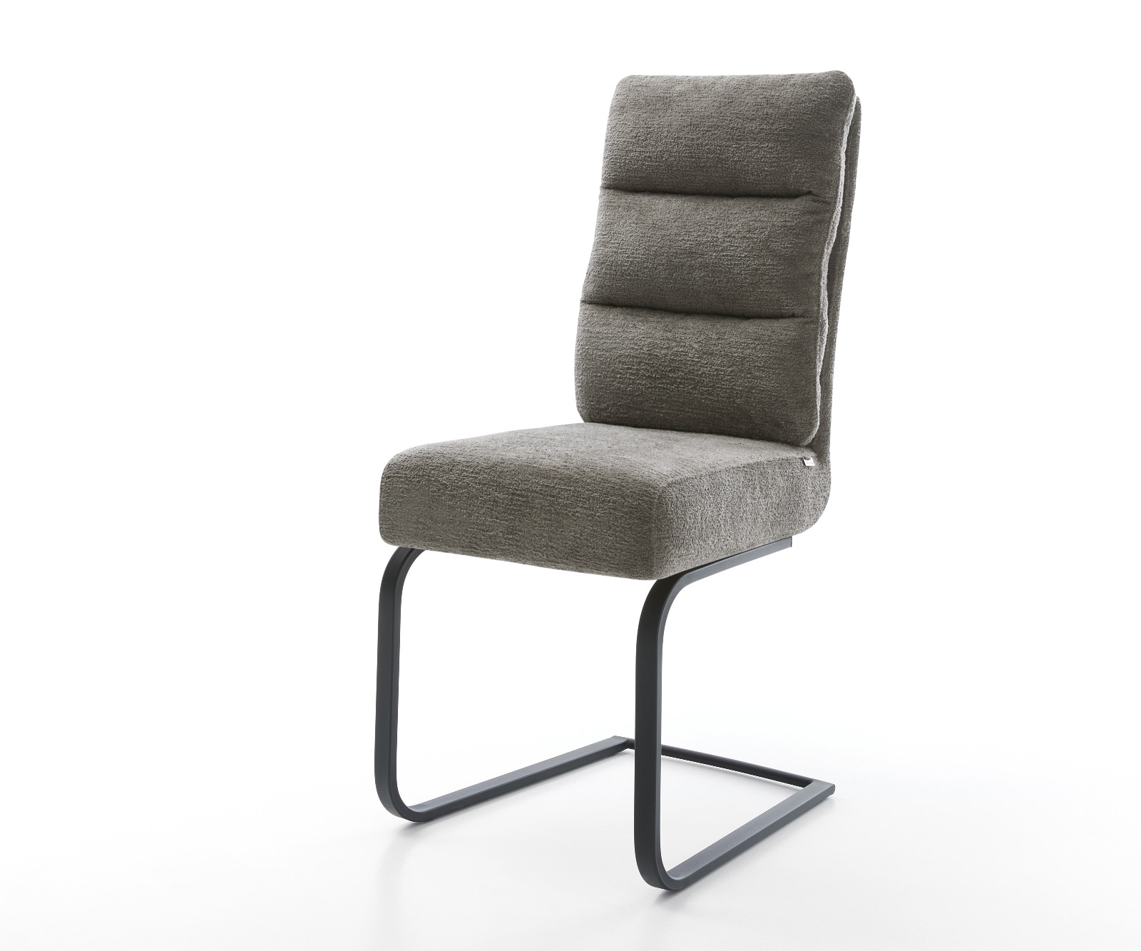 Freischwinger Pela-Flex Bouclé Soft Schlamm Freischwinger flach Schwarz Taschenfederkern 1