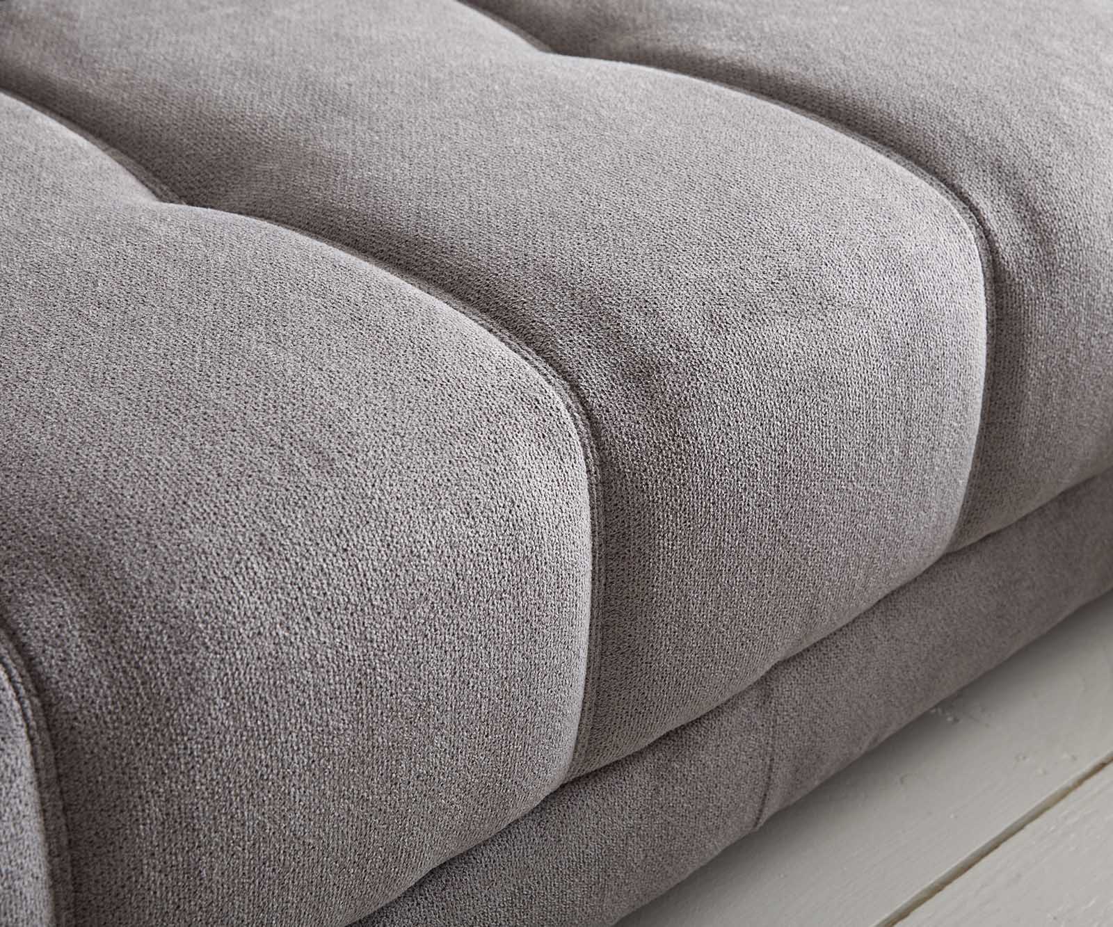 Ecksofa Josea 300x220 cm Mikrofaser Steingrau Recamiere links 2