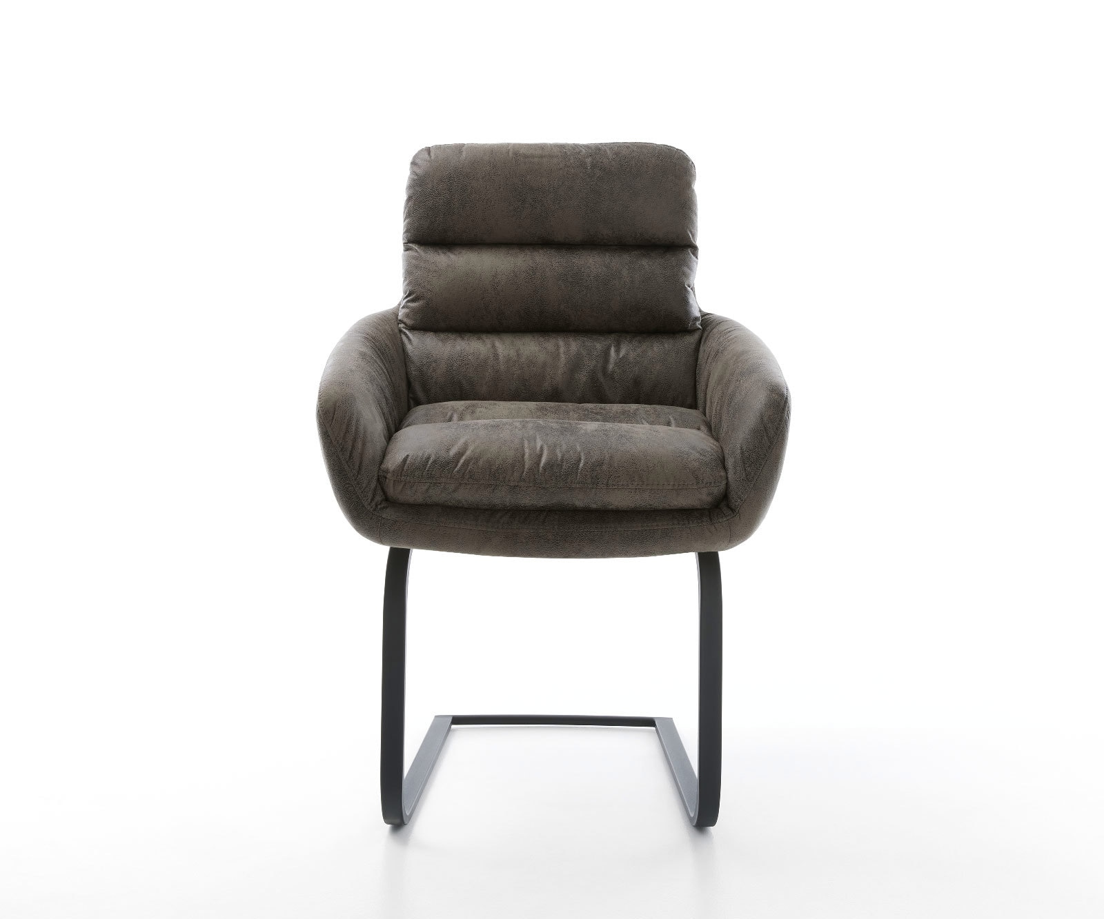 Freischwinger Abelia-Flex mit Armlehnen Mikrofaser Grau Antik Freischwinger flach Schwarz 1 Freischwinger Abelia-Flex mit Armlehnen Mikrofaser Grau Antik Freischwinger flach Schwarz 1