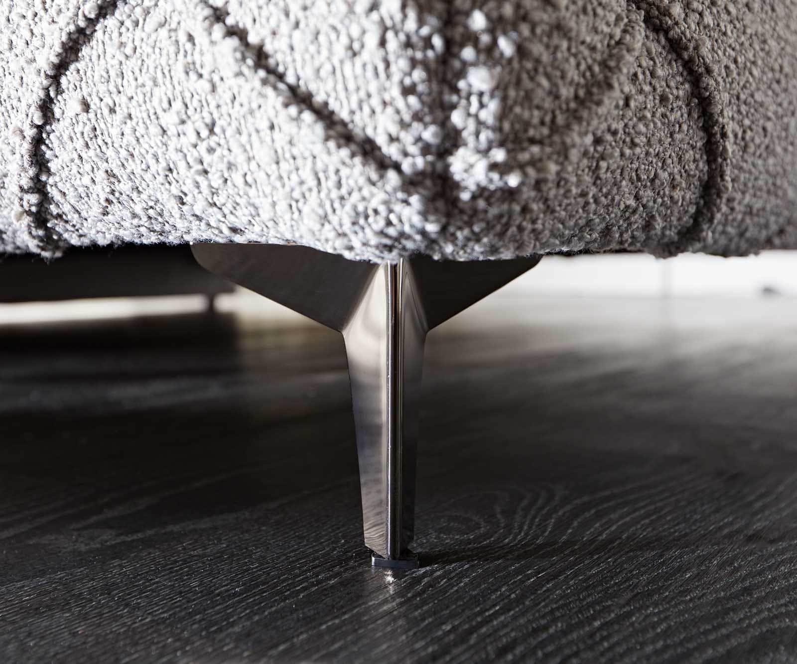 Polsterbettgestell Nayara 140x200 cm Bouclé Silbergrau 7