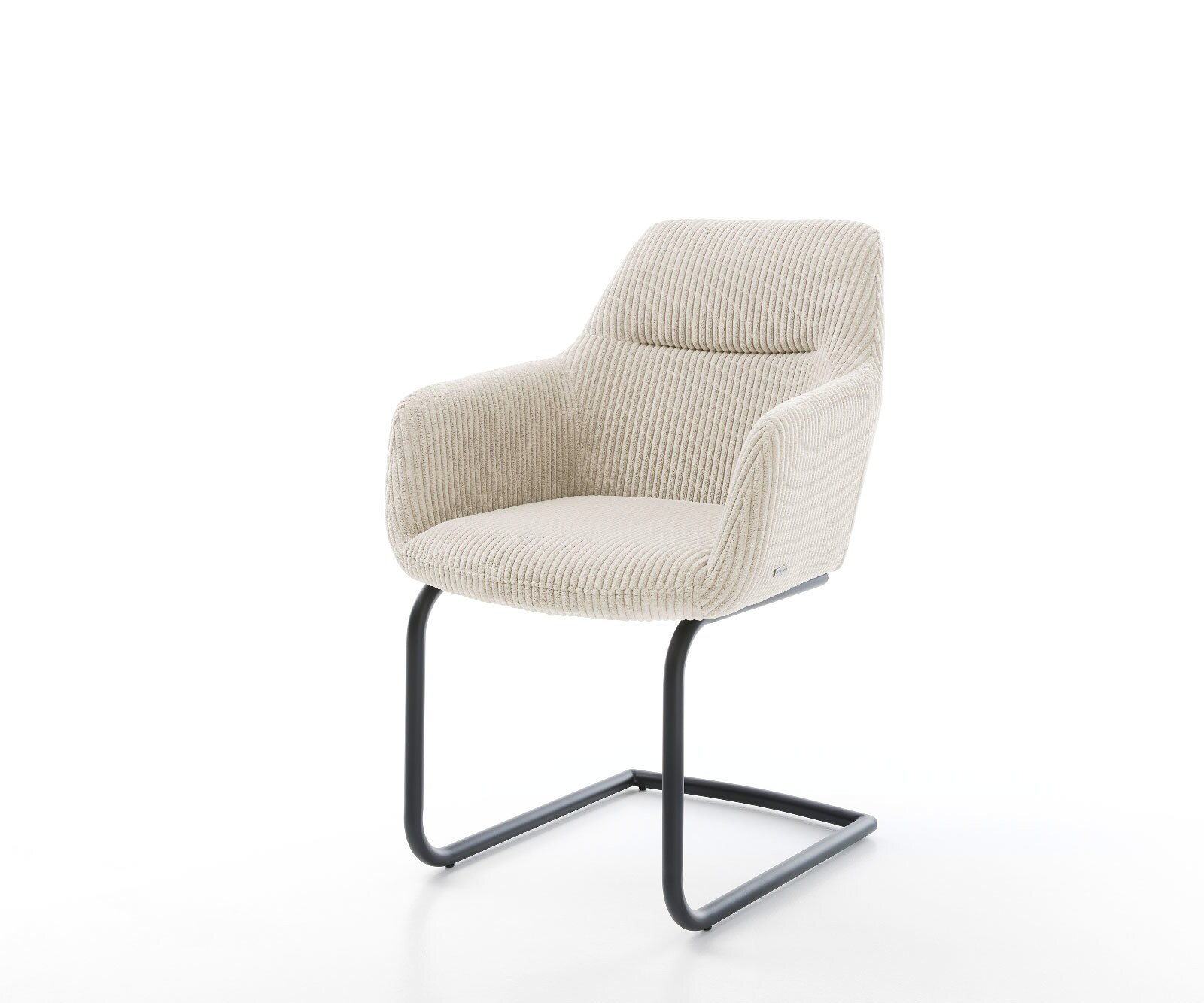 Freischwinger Pejo-Flex Cord Beige Freischwinger rund Schwarz Taschenfederkern 1