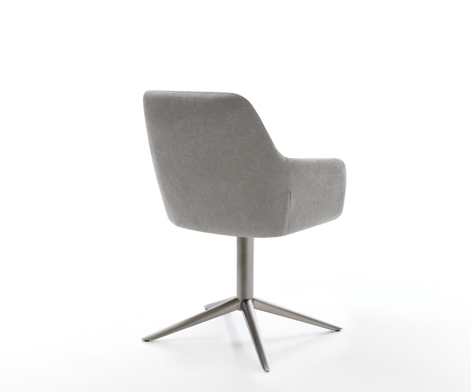 Drehstuhl Pejo-Flex Strukturstoff Soft Grau Fußkreuz Graphit 360° drehbar Wippfunktion Taschenfederkern 5