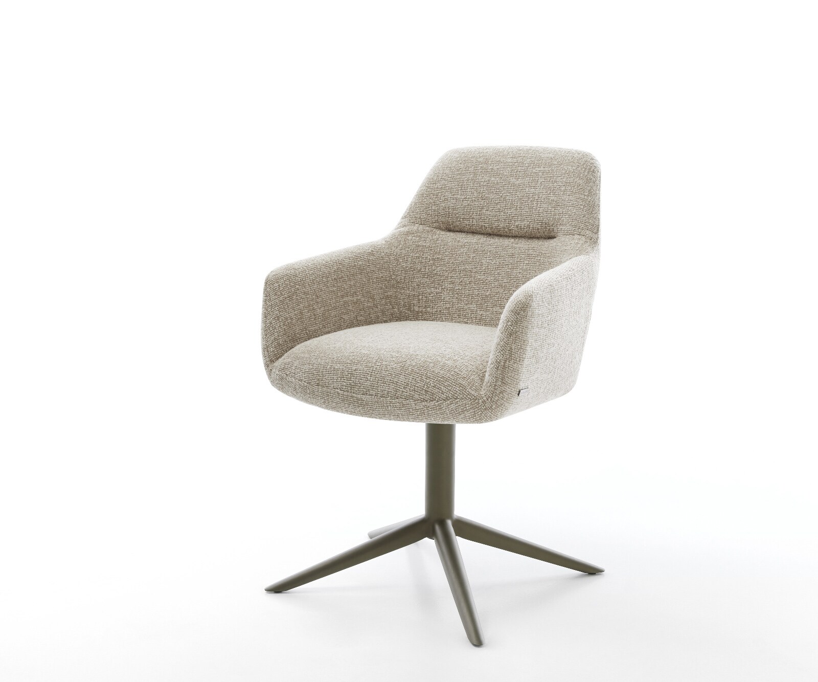 Drehstuhl Pejo-Flex Webstoff Soft Beige Fußkreuz Effektfinish Titan 360° dr günstig online kaufen