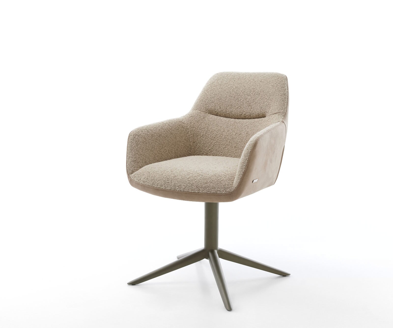 Drehstuhl Pejo-Flex Materialmix Schlamm Fußkreuz Effektfinish Titan 360° dr günstig online kaufen