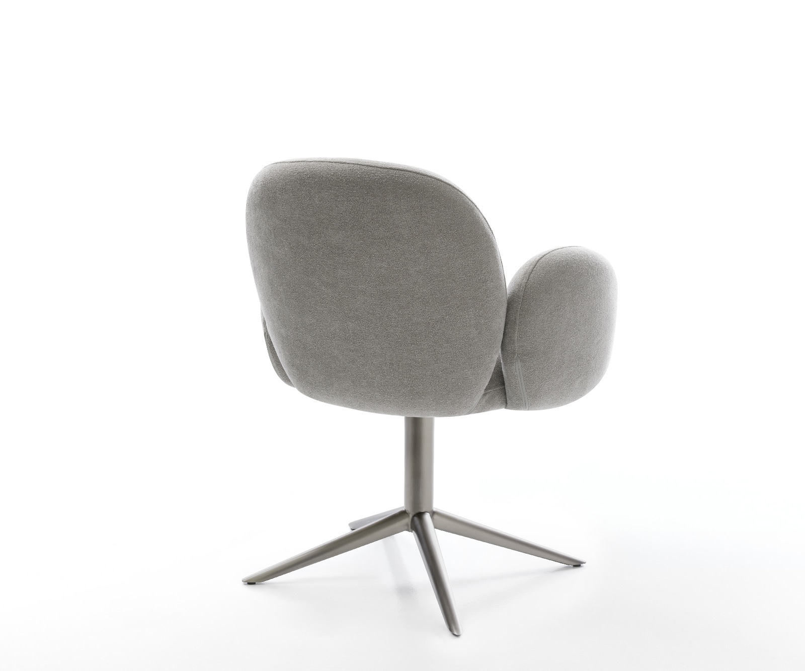 Drehstuhl Nube-Flex mit Armlehnen Strukturstoff Soft Grau Fußkreuz Graphit 360° drehbar Wippfunktion Taschenfederkern 4 Drehstuhl Nube-Flex mit Armlehnen Strukturstoff Soft Grau Fußkreuz Graphit 360° drehbar Wippfunktion Taschenfederkern 4