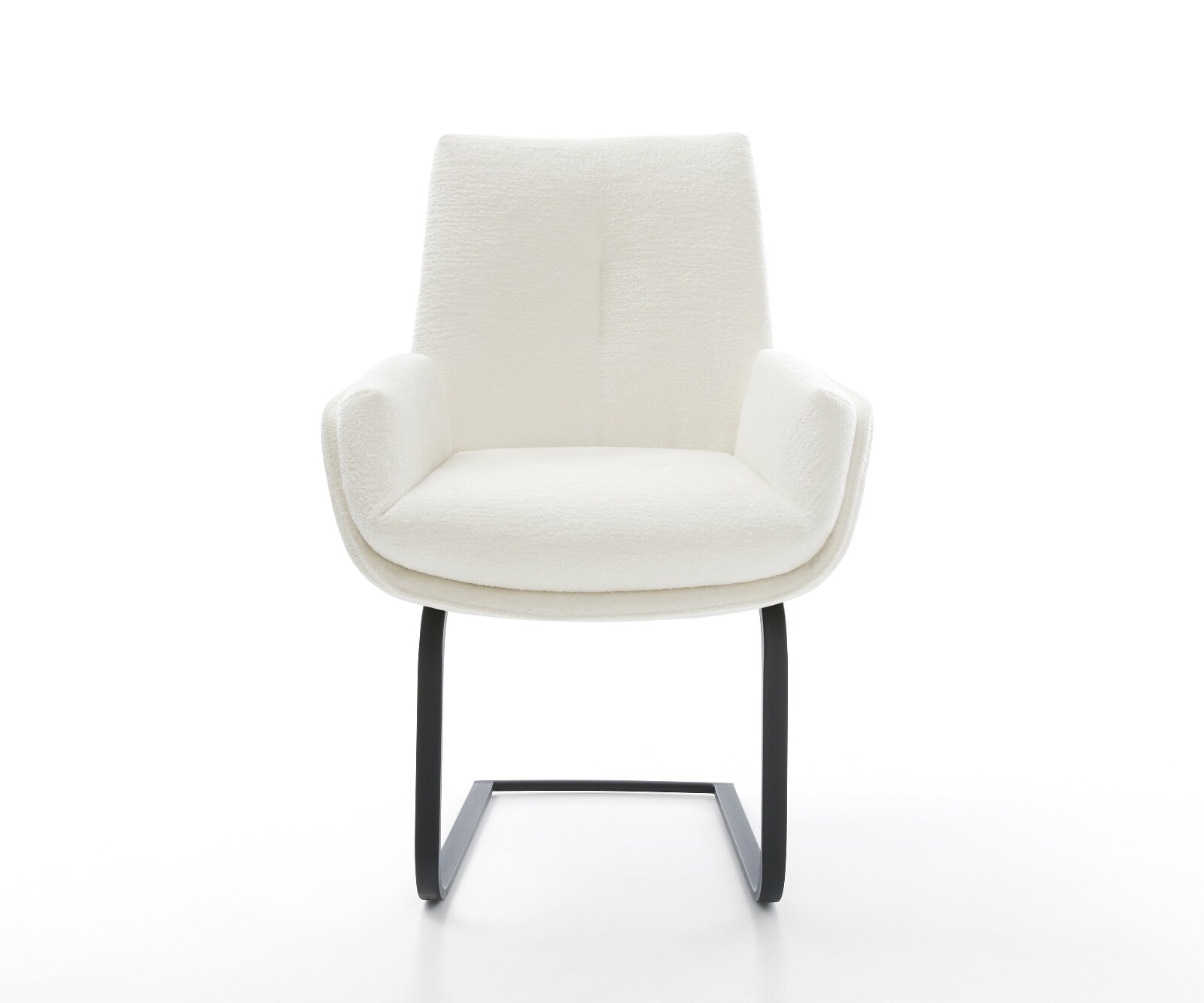 Freischwinger Clea-Flex Bouclé Soft Beige Freischwinger flach Schwarz 1