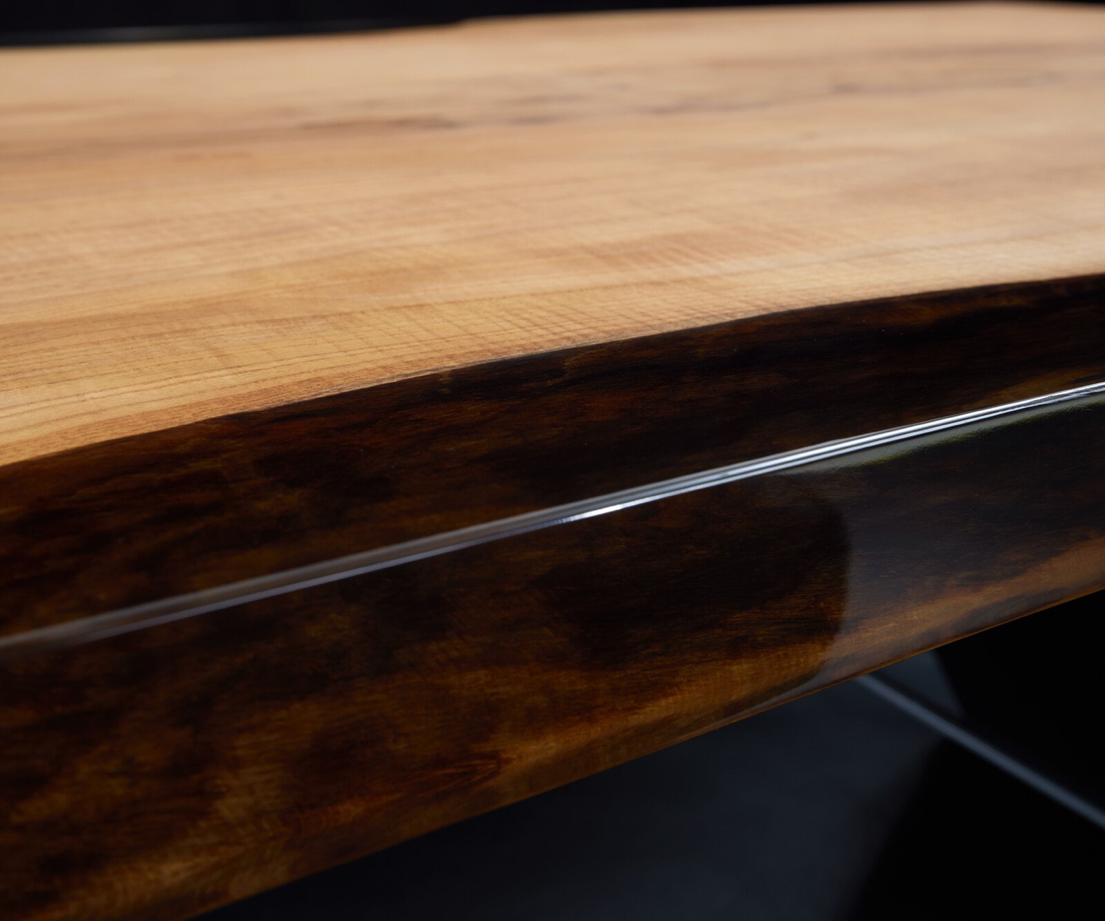 Tischplatte Esche Natur 210 cm Epoxid Unikat Nr. 34717 4