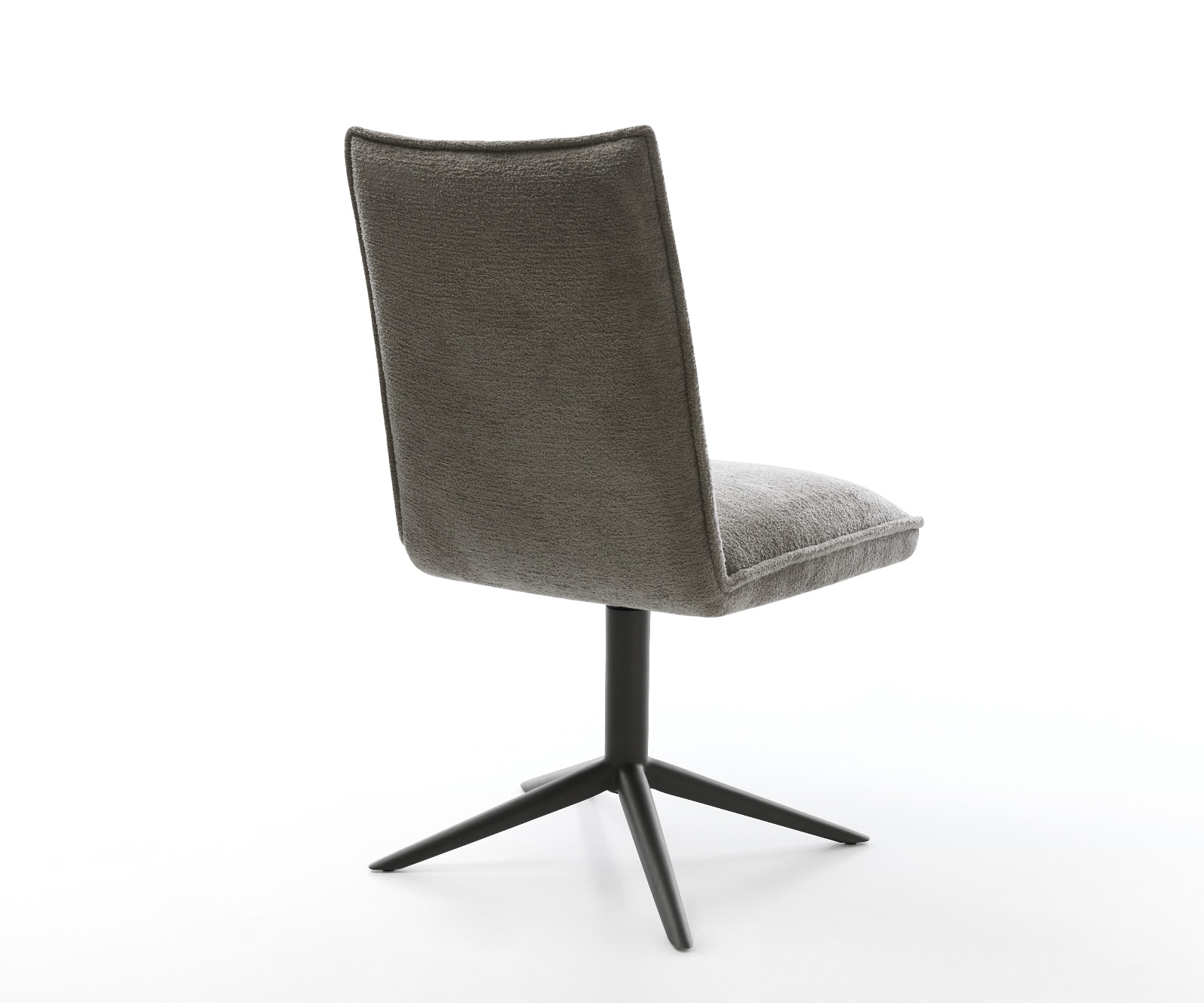 Drehstuhl Lelio-Flex Bouclé Soft Schlamm Fußkreuz Schwarz 360° drehbar Wippfunktion Taschenfederkern 4