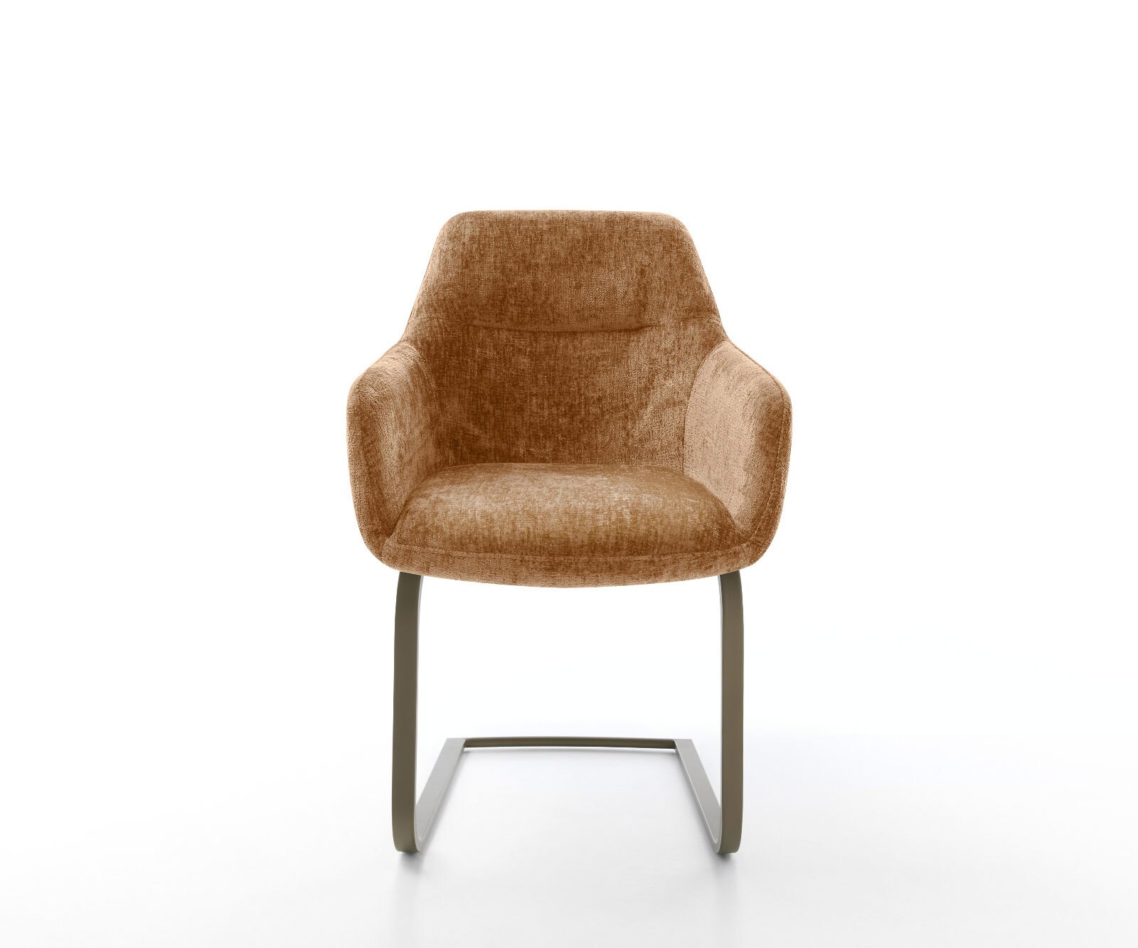 Freischwinger Pejo-Flex Chenille Rost Freischwinger flach Effektfinish Titan Taschenfederkern 1
