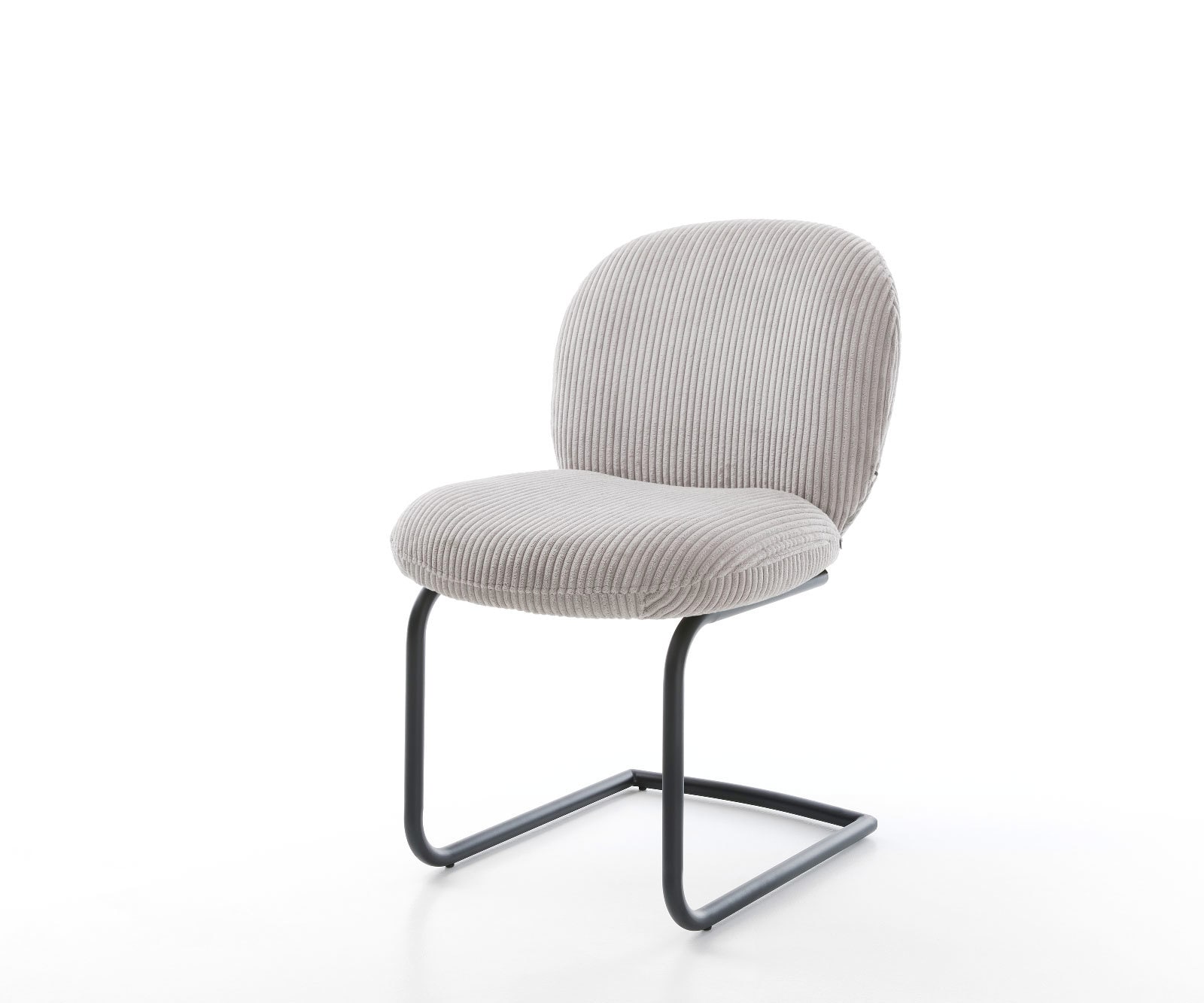 Freischwinger Nube-Flex Cord Silbergrau Freischwinger rund Schwarz Taschenfederkern Freischwinger Nube-Flex Cord Silbergrau Freischwinger rund Schwarz Taschenfederkern