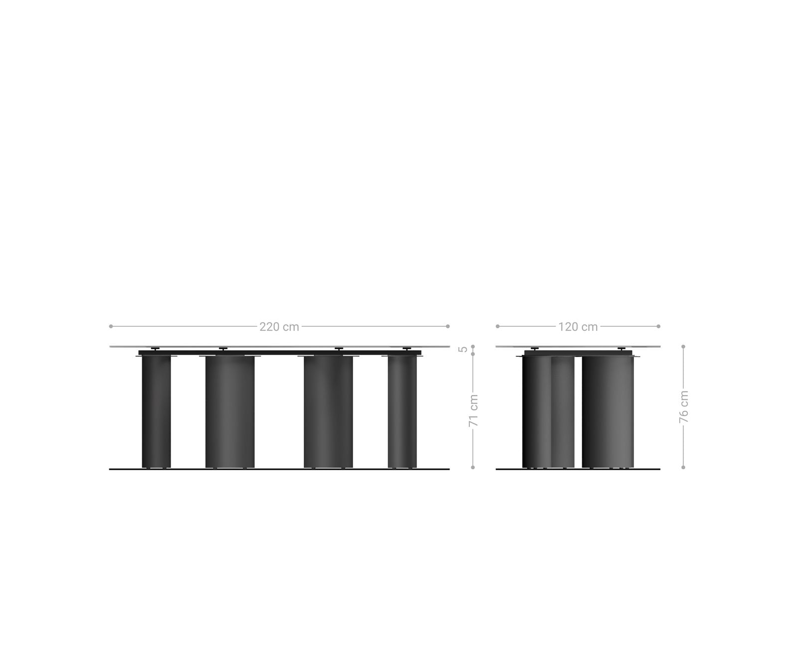 Esstisch Edge Oval 220x120 Keramik Iris FMG Onice Oro Pilier Metall Effektfinish Titan 6 Esstisch Edge Oval 220x120 Keramik Iris FMG Onice Oro Pilier Metall Effektfinish Titan 6