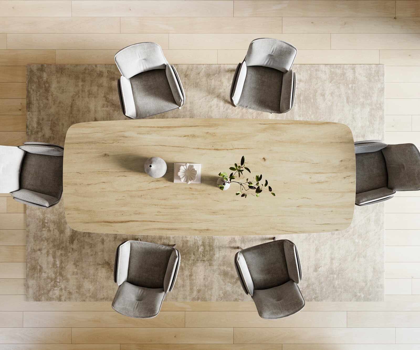 Esstisch Edge Boot 300x120 cm Keramik Laminam® Sabbia Eichefarbig Pilier Edelstahl Graphit 4