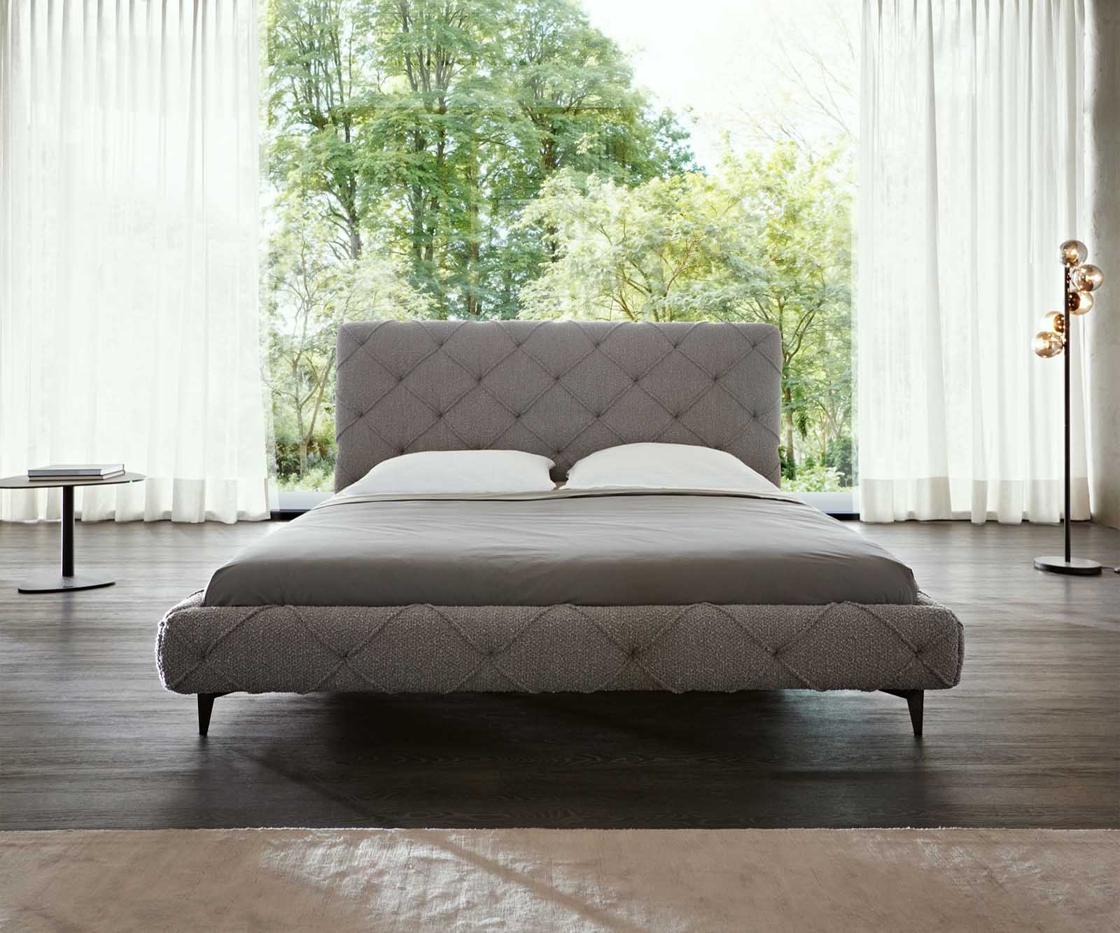 Polsterbettgestell Nayara 180x200 cm Bouclé Silbergrau 3