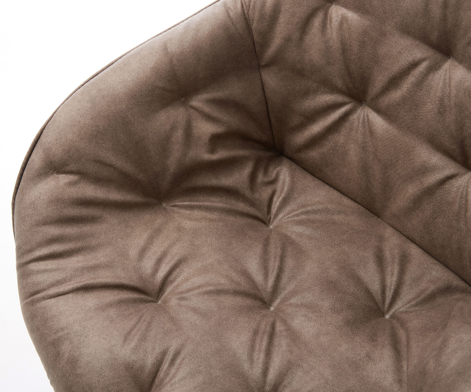 Esszimmerstuhl Gaio-Flex Mikrofaser Taupe Vintage Kreuzgestell konisch Edelstahl 3 Esszimmerstuhl Gaio-Flex Mikrofaser Taupe Vintage Kreuzgestell konisch Edelstahl 3