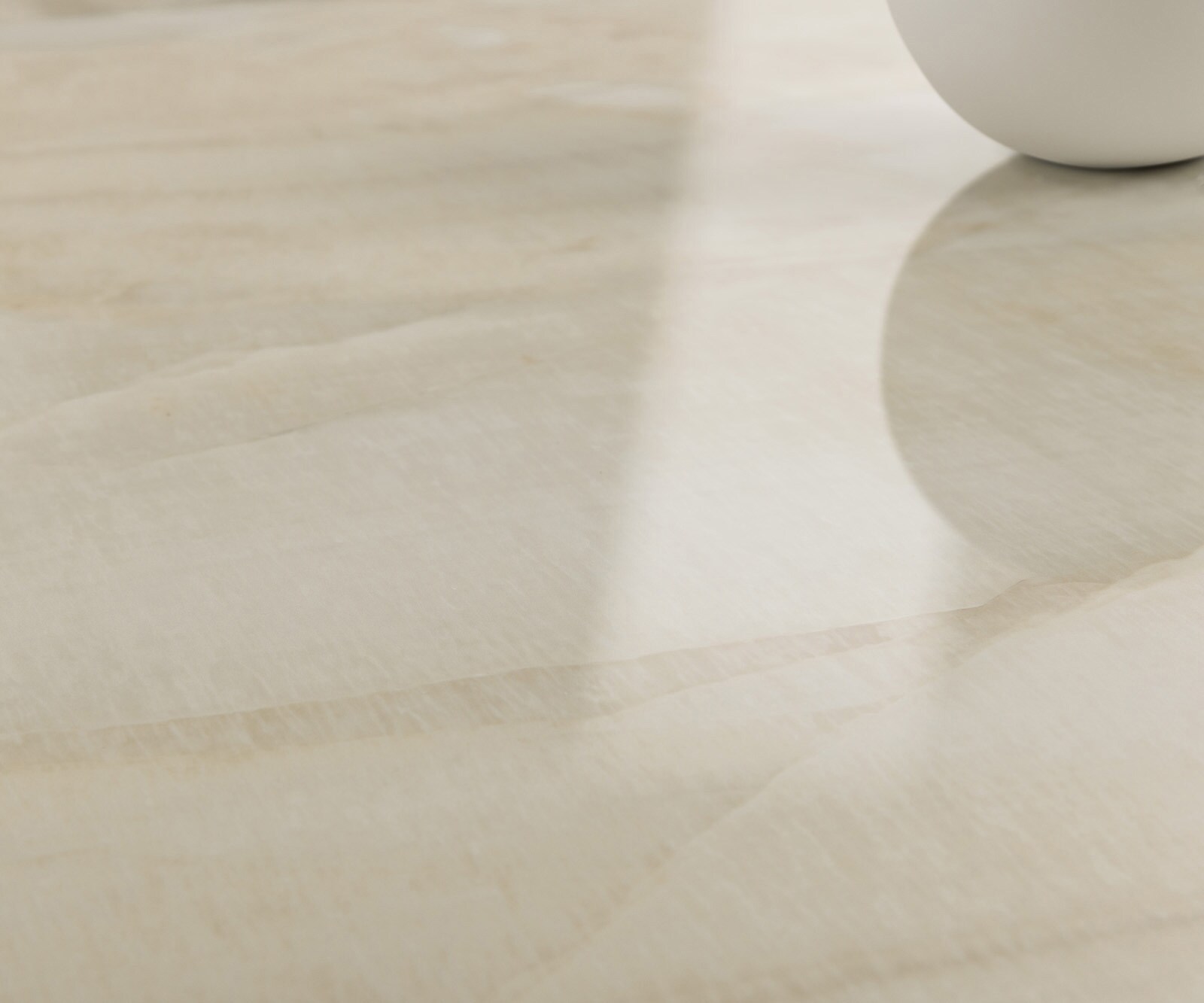 Esstisch Edge 300x100 Keramik Laminam® Onice Oro Edelstahl Schmal 5