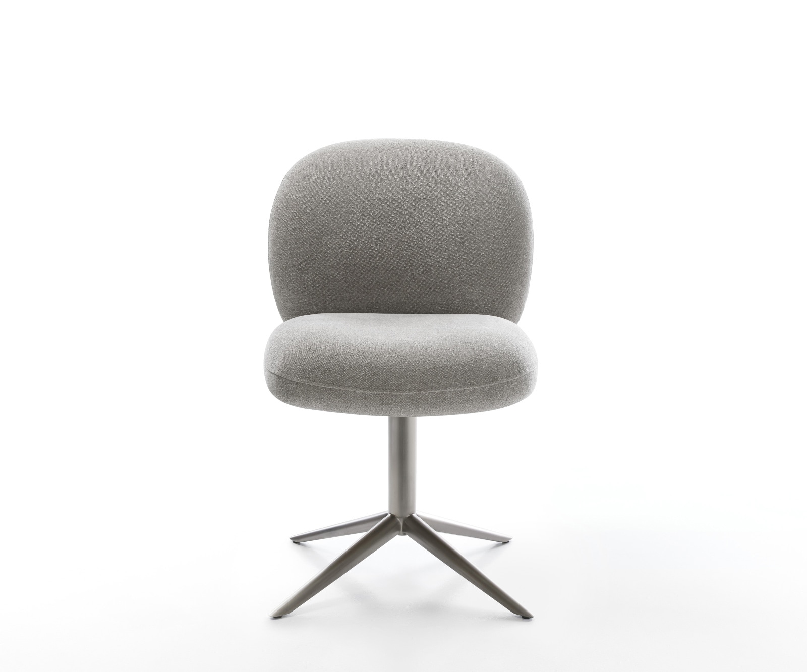 Drehstuhl Nube-Flex Strukturstoff Soft Grau Fußkreuz Graphit 360° drehbar Wippfunktion Taschenfederkern 2