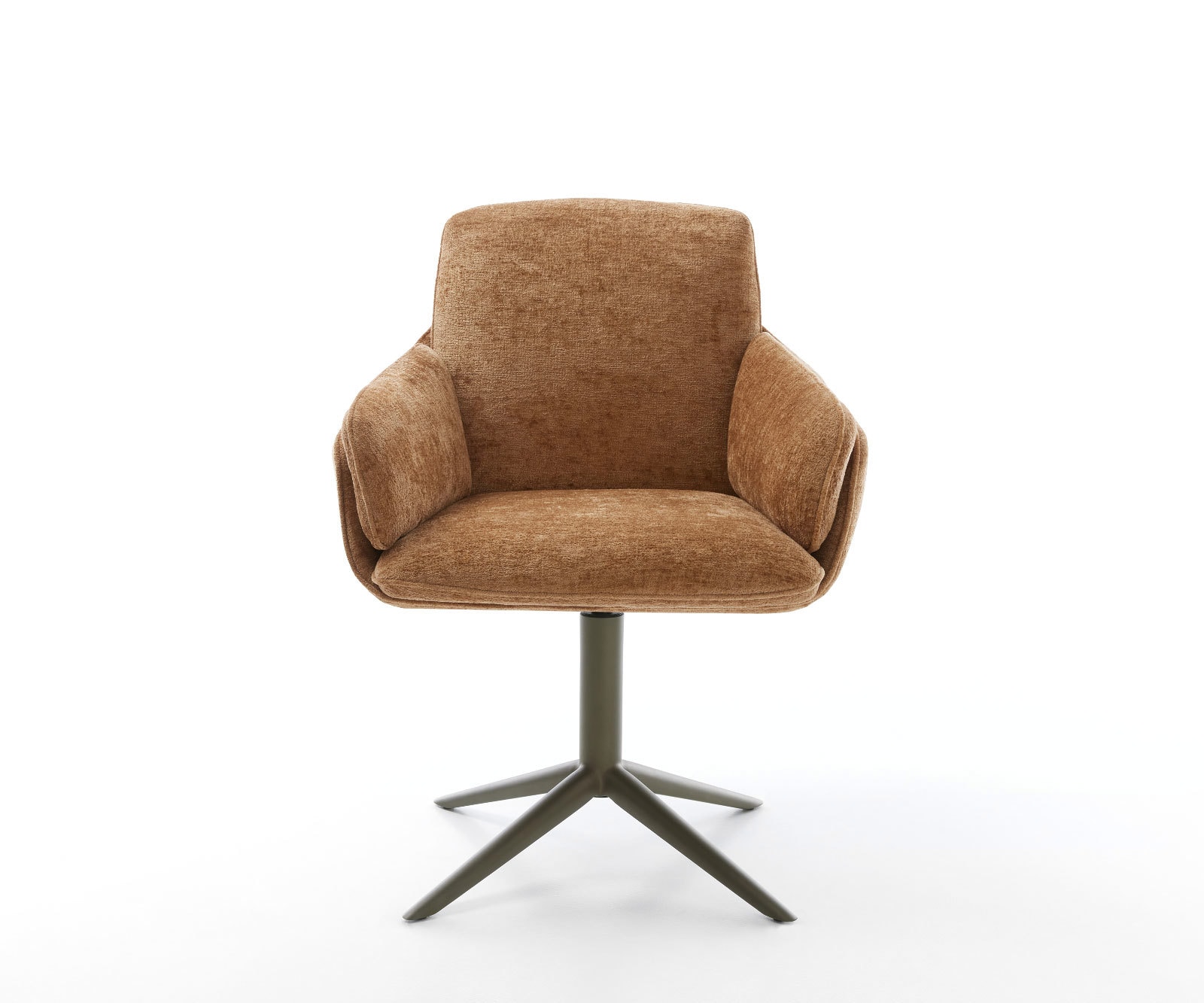 Drehstuhl Luan-Flex mit Armlehnen Chenille Rost Fußkreuz Effektfinish Titan 360° drehbar Wippfunktion 1 Drehstuhl Luan-Flex mit Armlehnen Chenille Rost Fußkreuz Effektfinish Titan 360° drehbar Wippfunktion 1