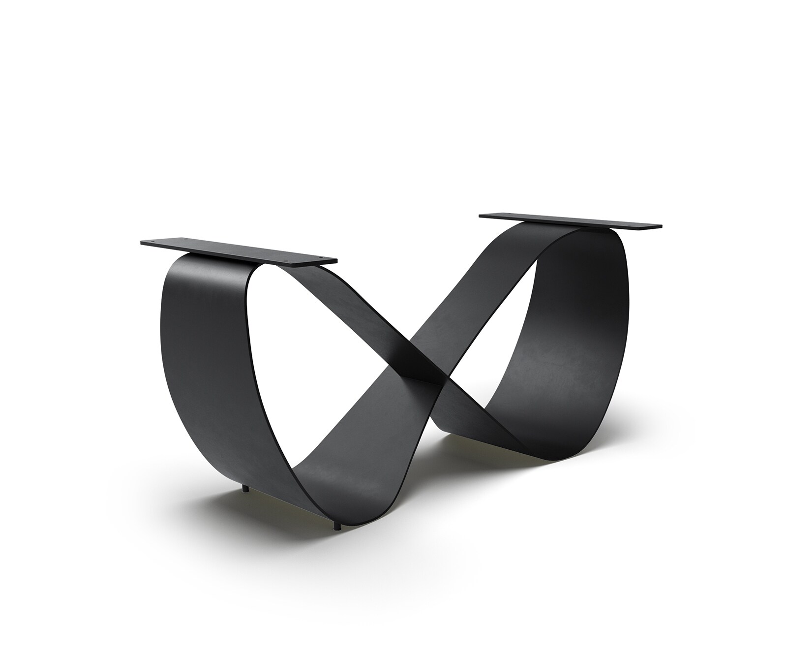 Tischgestell Infinity Metall Schwarz für Tischplatten ab 240 cm
