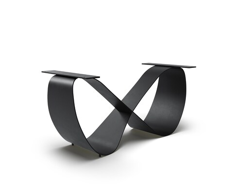 Tischgestell Infinity Metall Schwarz für Tischplatten ab 240 cm