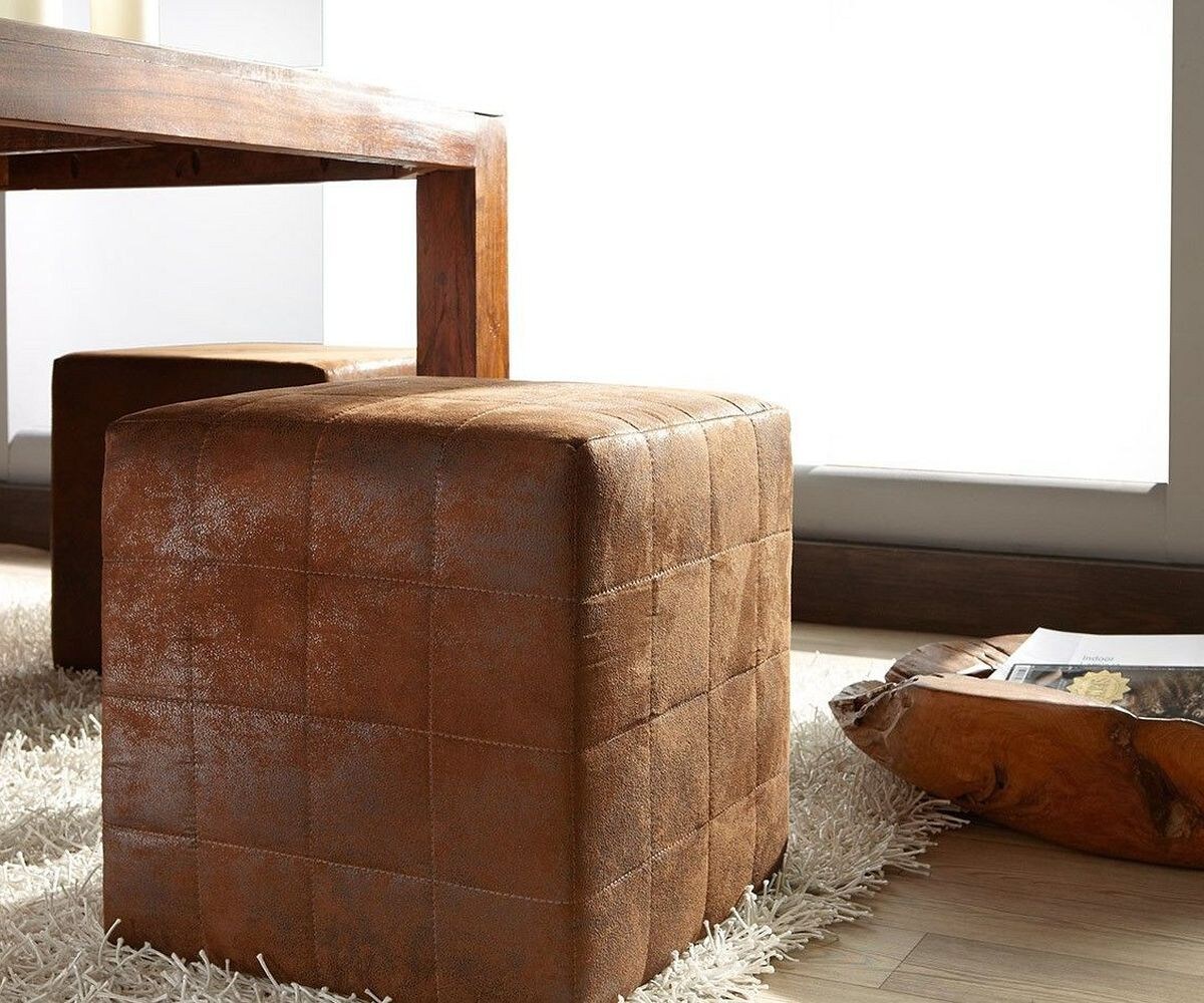 Sitzhocker Dado 45x45 cm Hocker Sitzwürfel Würfelhocker 2