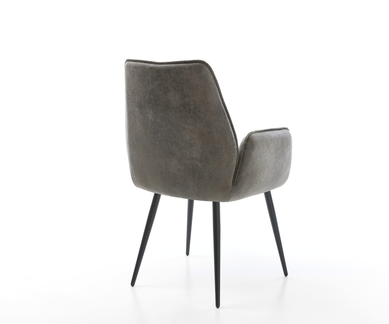 Esszimmerstuhl Zoa-Flex Mikrofaser Grau Antik 4-Fuß konisch Schwarz Taschenfederkern 4 Esszimmerstuhl Zoa-Flex Mikrofaser Grau Antik 4-Fuß konisch Schwarz Taschenfederkern 4