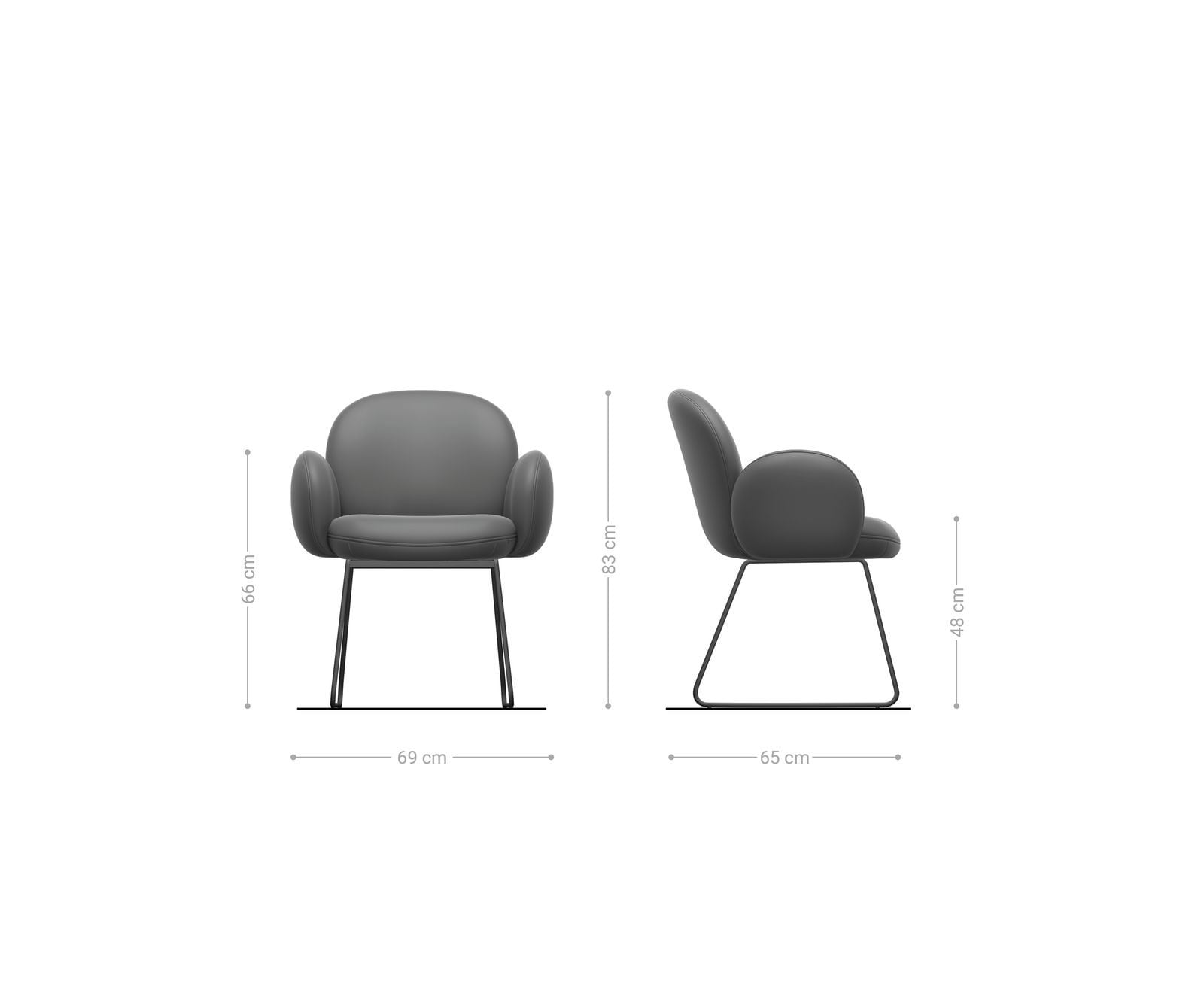 Esszimmerstuhl Nube-Flex mit Armlehnen Chenille Olive Kufengestell Schwarz Taschenfederkern 5 Esszimmerstuhl Nube-Flex mit Armlehnen Chenille Olive Kufengestell Schwarz Taschenfederkern 5