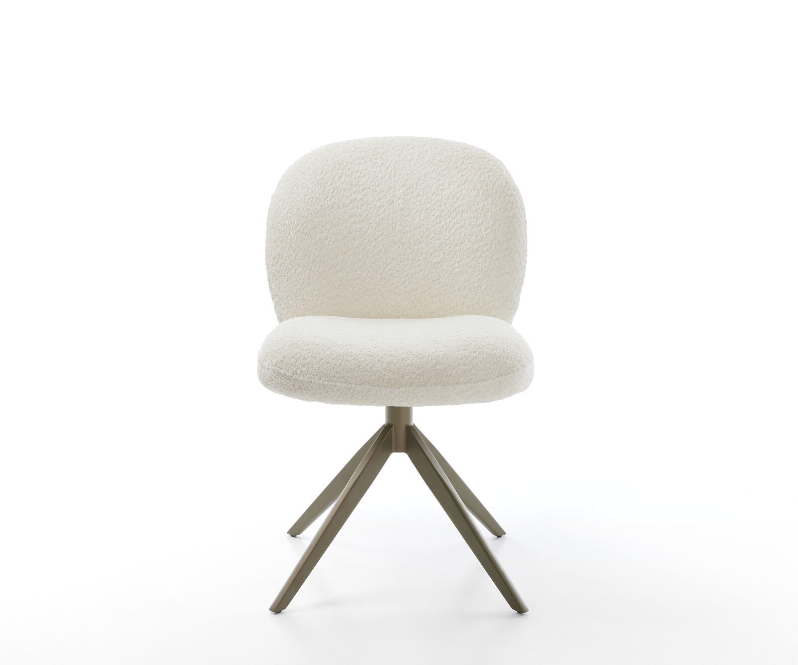 Drehstuhl Nube-Flex Bouclé Weiß Kreuzgestell breit Effektfinish Titan 360° drehbar Wippfunktion Taschenfederkern 1 Drehstuhl Nube-Flex Bouclé Weiß Kreuzgestell breit Effektfinish Titan 360° drehbar Wippfunktion Taschenfederkern 1