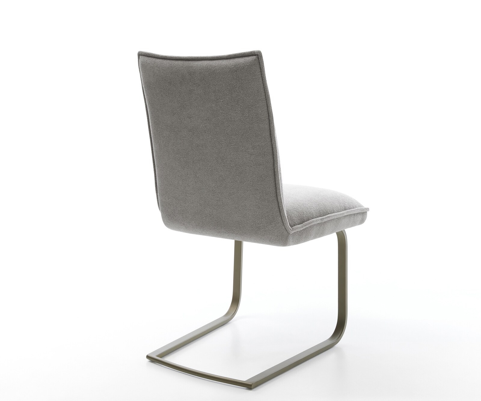 Freischwinger Lelio-Flex Strukturstoff Soft Grau Freischwinger flach Effektfinish Titan Taschenfederkern 4