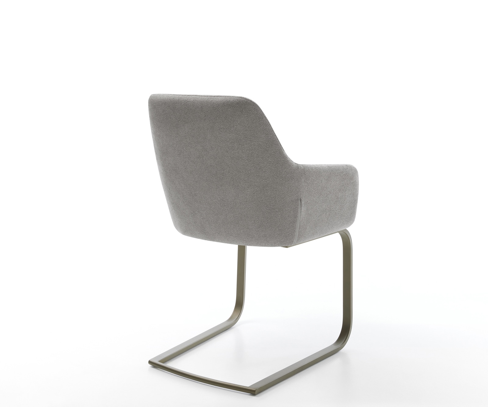 Freischwinger Pejo-Flex Strukturstoff Soft Grau Freischwinger flach Effektfinish Titan Taschenfederkern 4