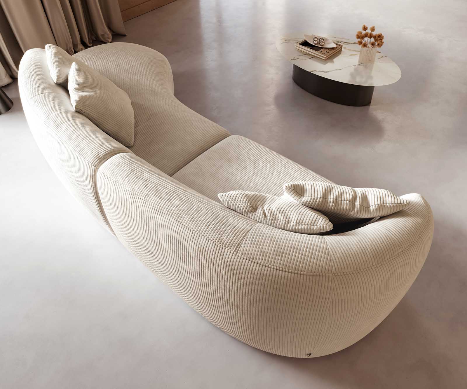 Sofa Mairi 330x160 cm Cord Beige 4
