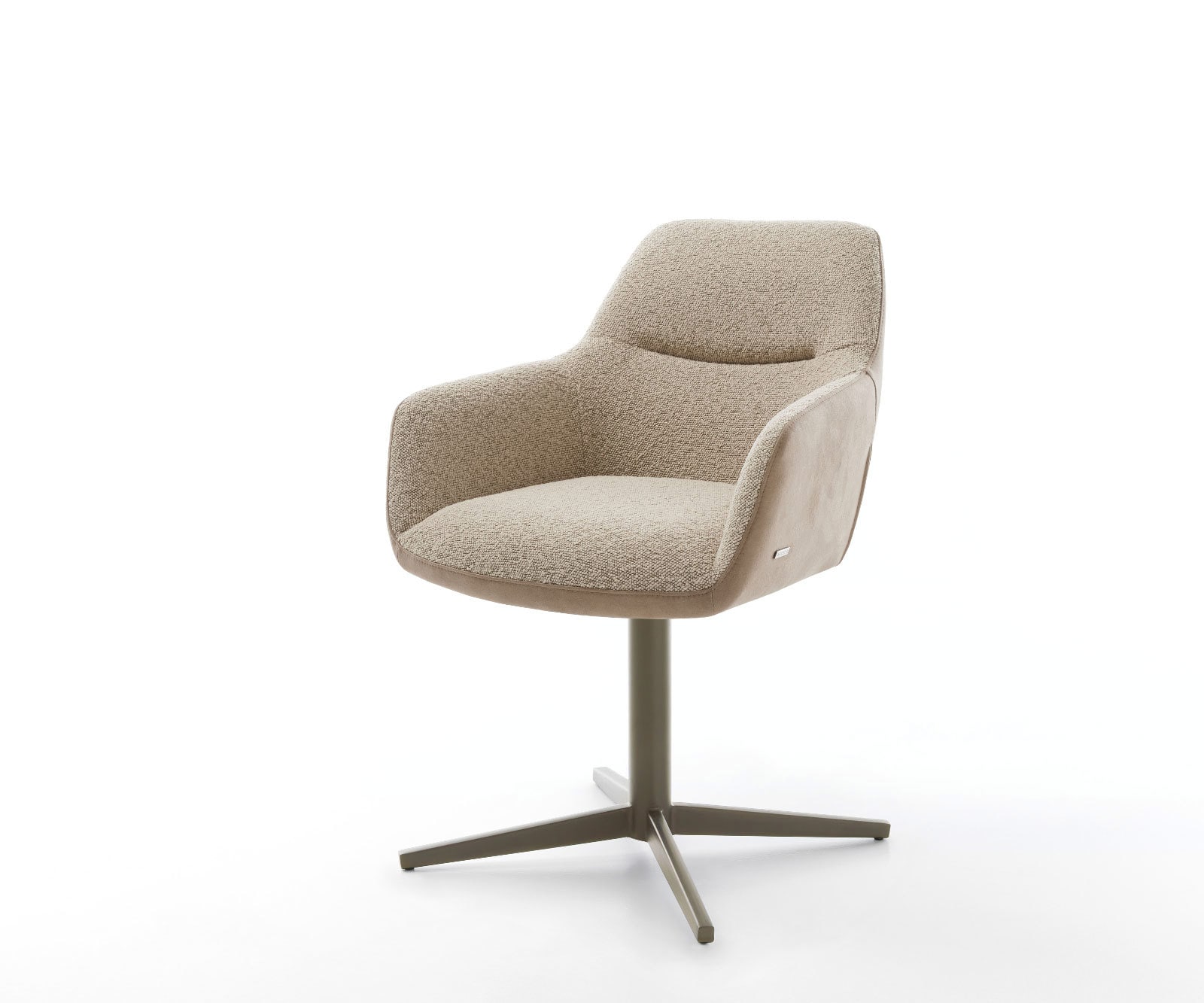Drehstuhl Pejo-Flex Materialmix Schlamm Fußkreuz Effektfinish Titan 360° drehbar Taschenfederkern Drehstuhl Pejo-Flex Materialmix Schlamm Fußkreuz Effektfinish Titan 360° drehbar Taschenfederkern
