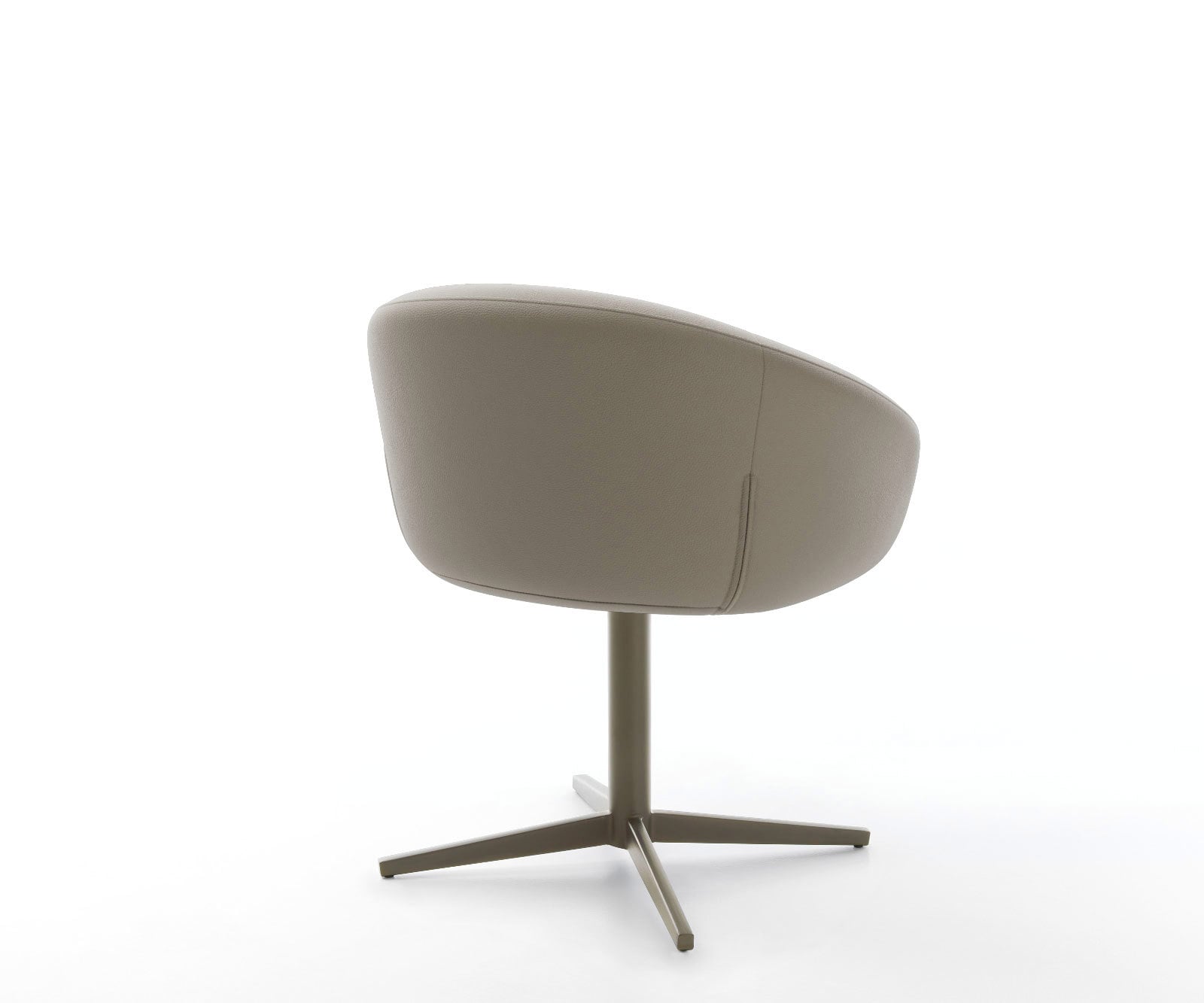 Drehstuhl Vinka-Flex mit Armlehnen Echt-Leder Schlamm Fußkreuz Effektfinish Titan 360° drehbar Taschenfederkern 4 Drehstuhl Vinka-Flex mit Armlehnen Echt-Leder Schlamm Fußkreuz Effektfinish Titan 360° drehbar Taschenfederkern 4