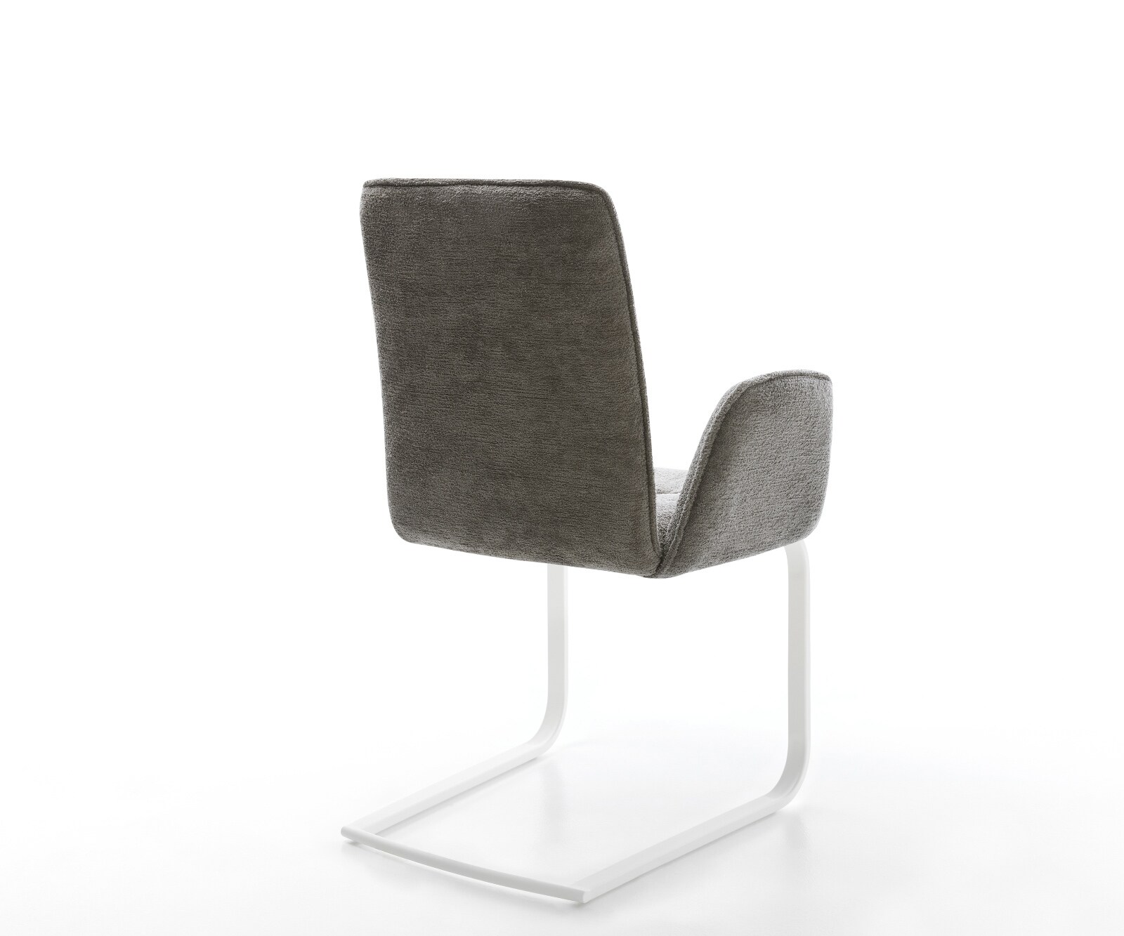 Freischwinger Vinja-Flex Bouclé Soft Schlamm Freischwinger flach Weiß 5